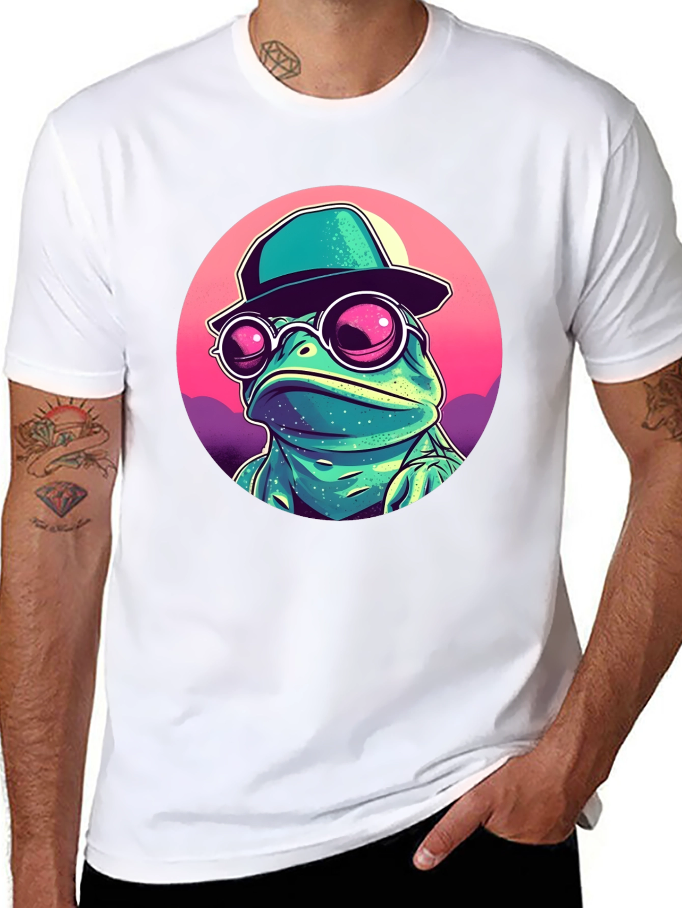 Funky Frog T-Shirt - Cool Cartoon Amphibian Design