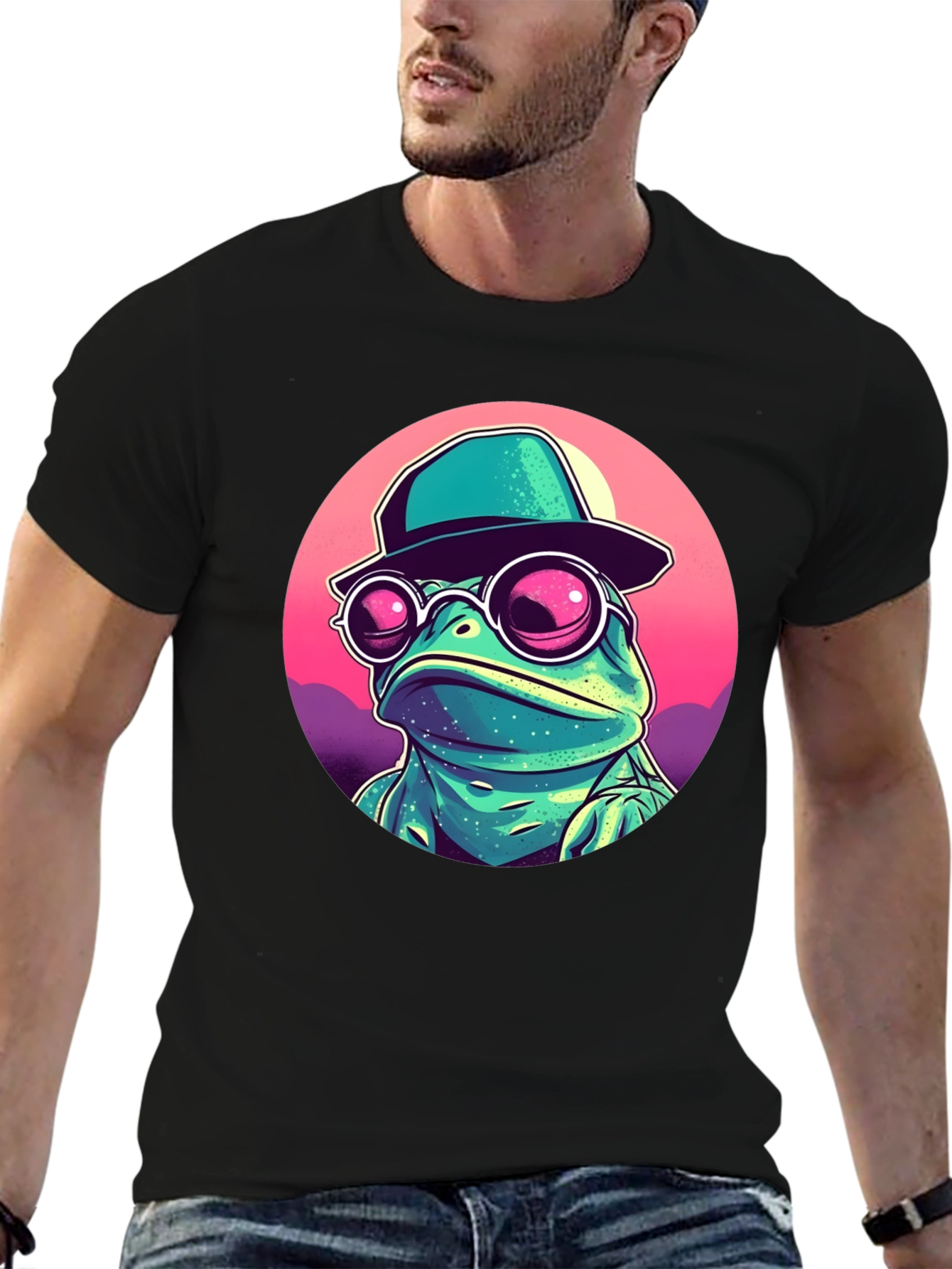 Funky Frog T-Shirt - Cool Cartoon Amphibian Design