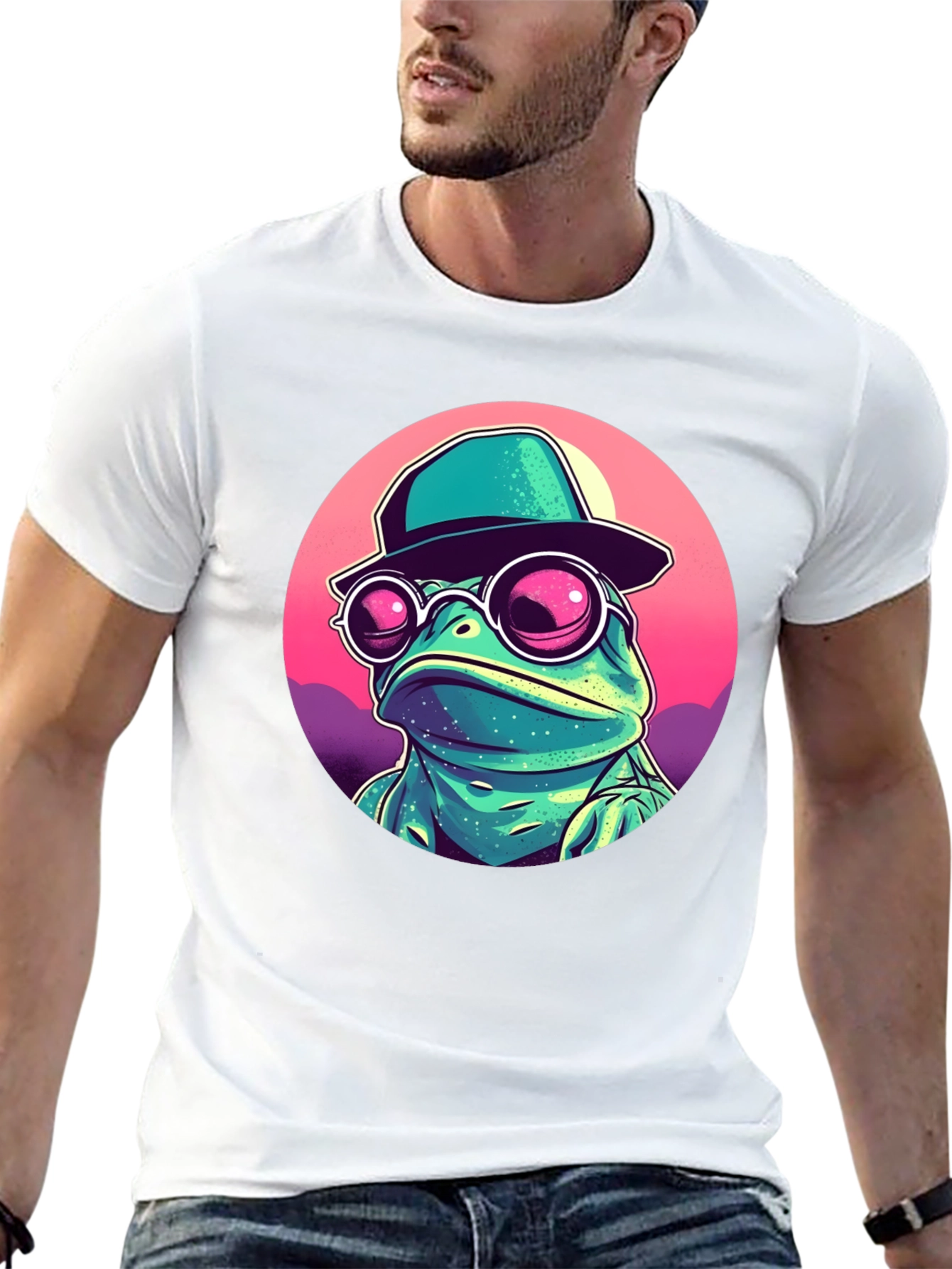 Funky Frog T-Shirt - Cool Cartoon Amphibian Design