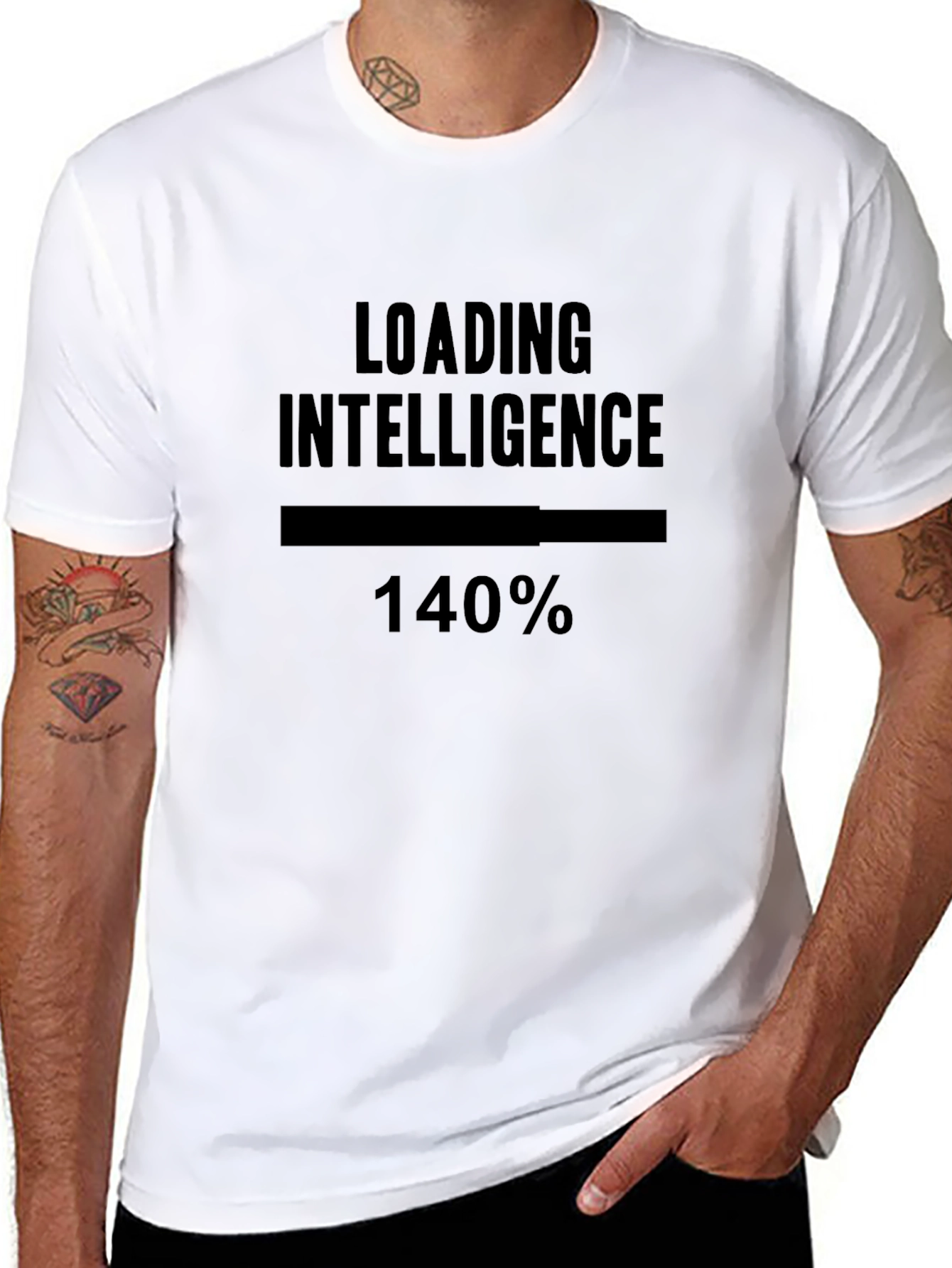 Loading Intelligence T-Shirt - Humorous Geek Tee