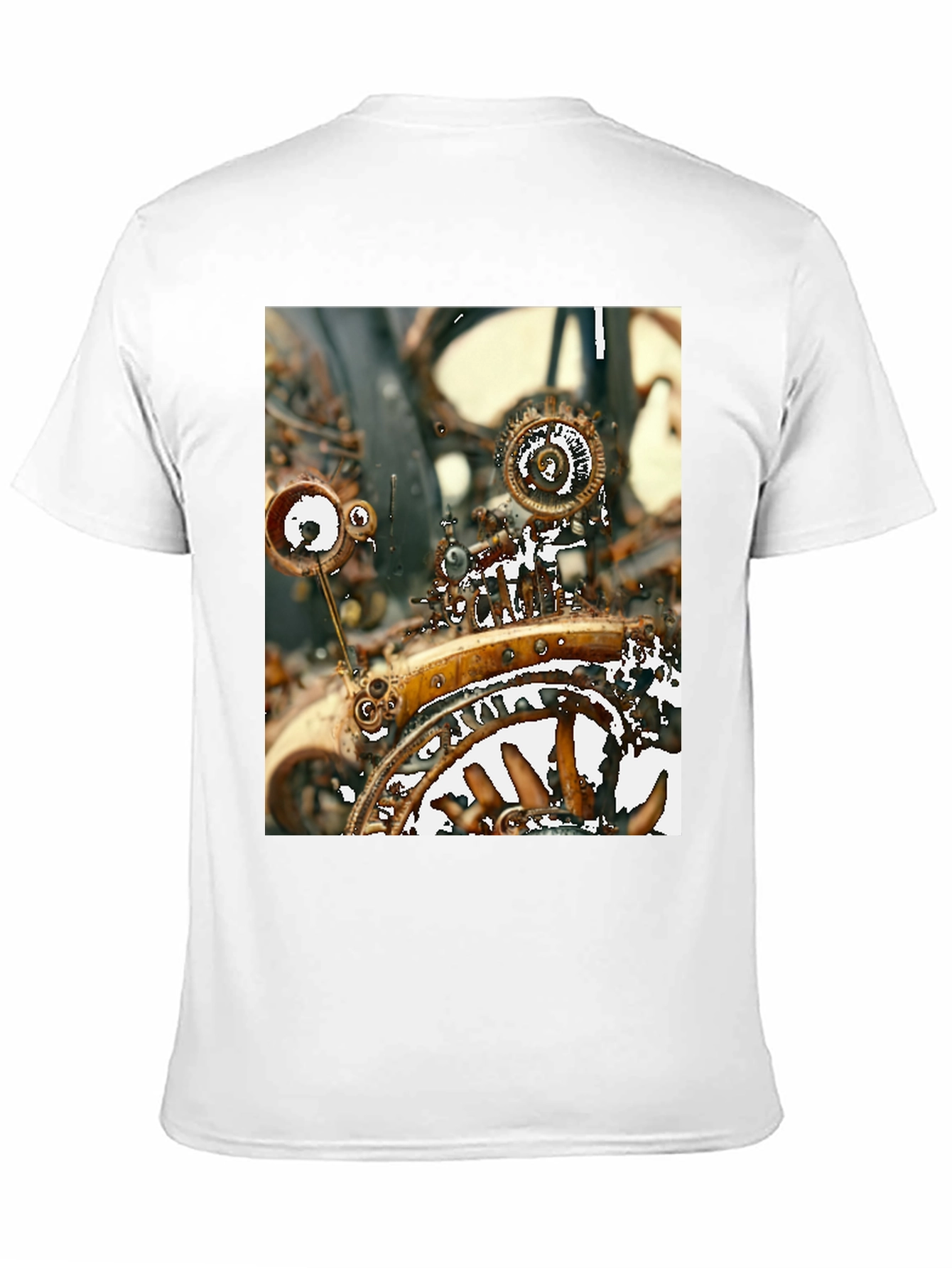 Steampunk Gear T-Shirt - Unique Graphic Tee
