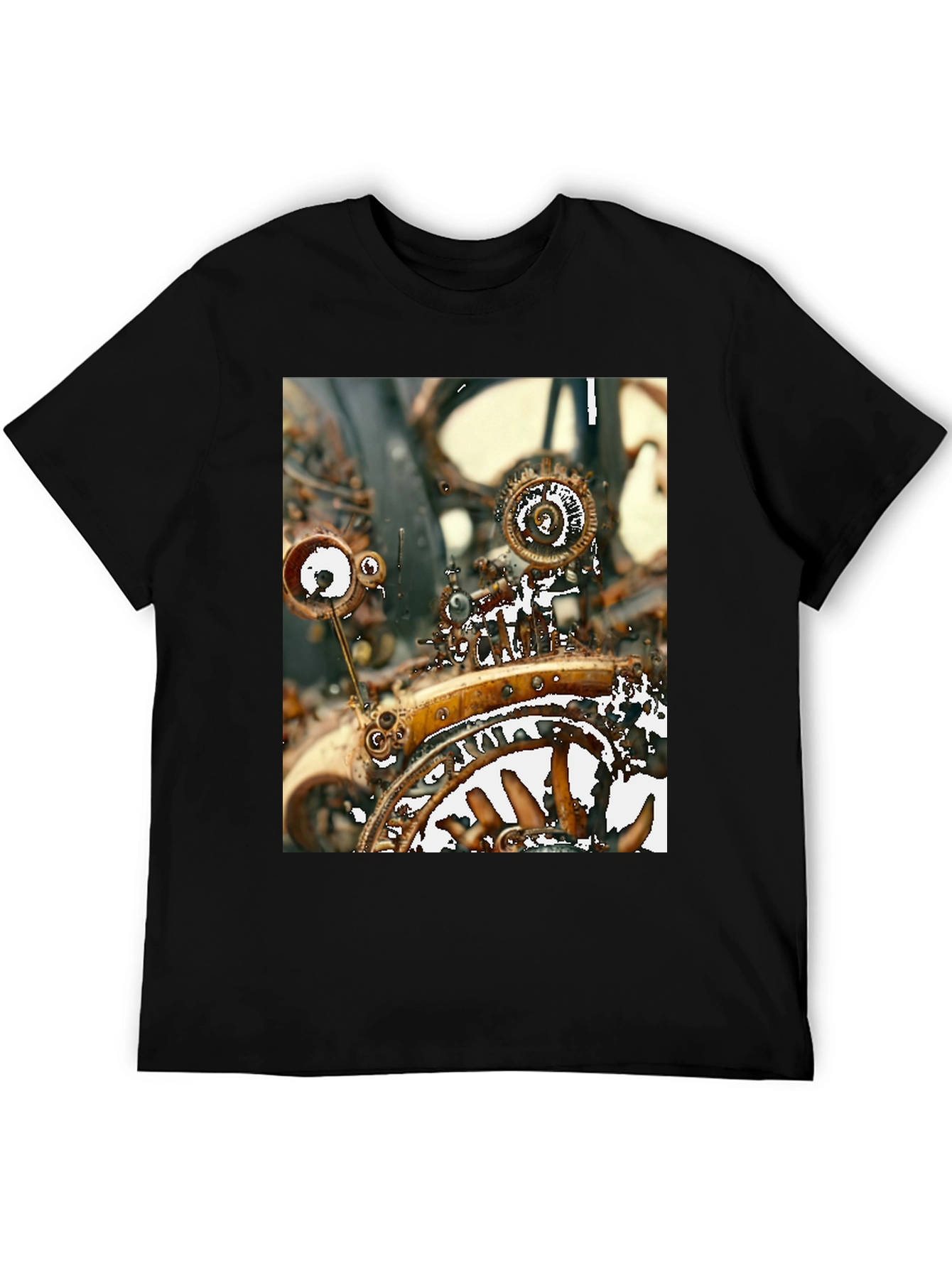 Steampunk Gear T-Shirt - Unique Graphic Tee