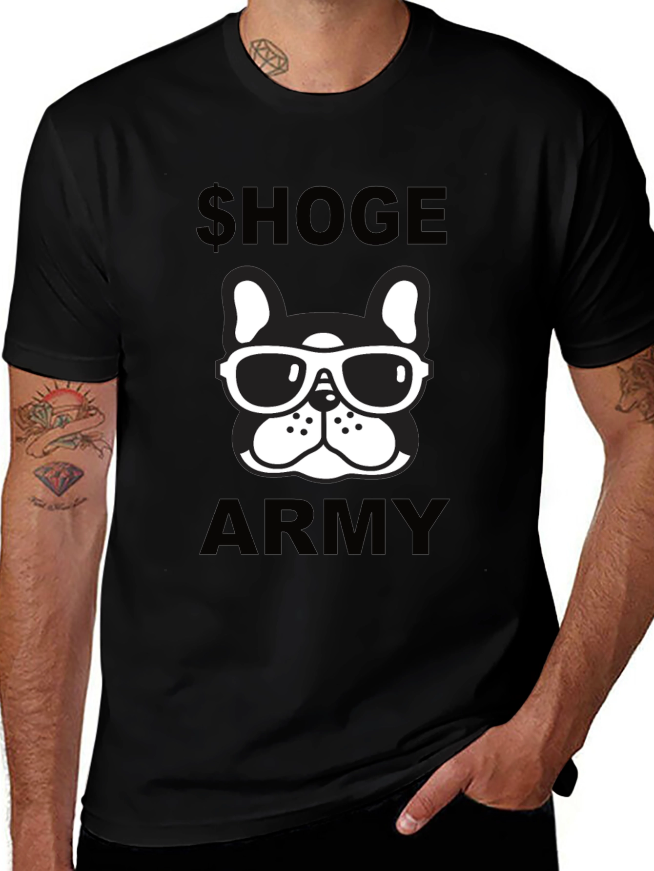 Hoge Army Dog T-Shirt - Black