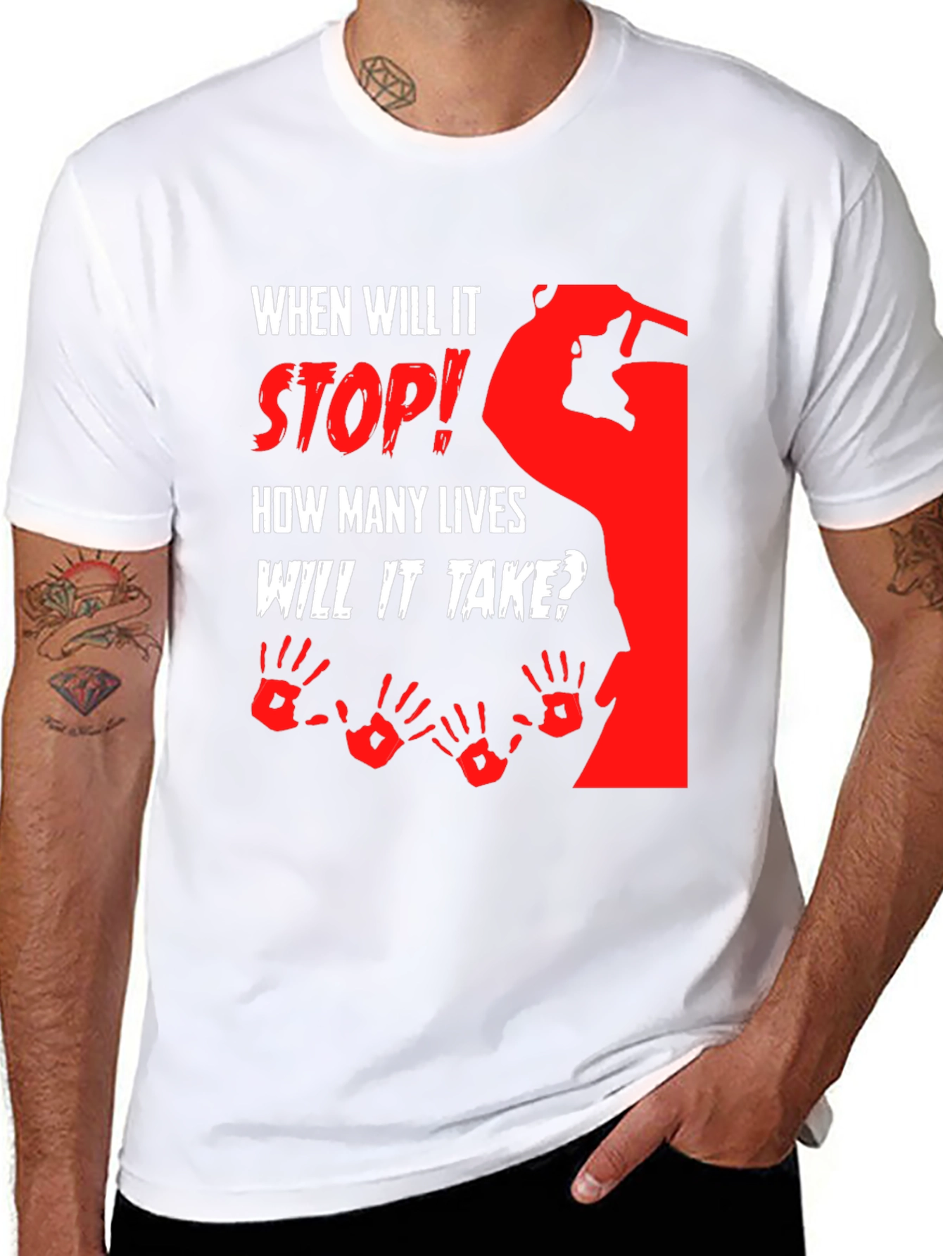 Stop the Violence Graphic T-Shirt