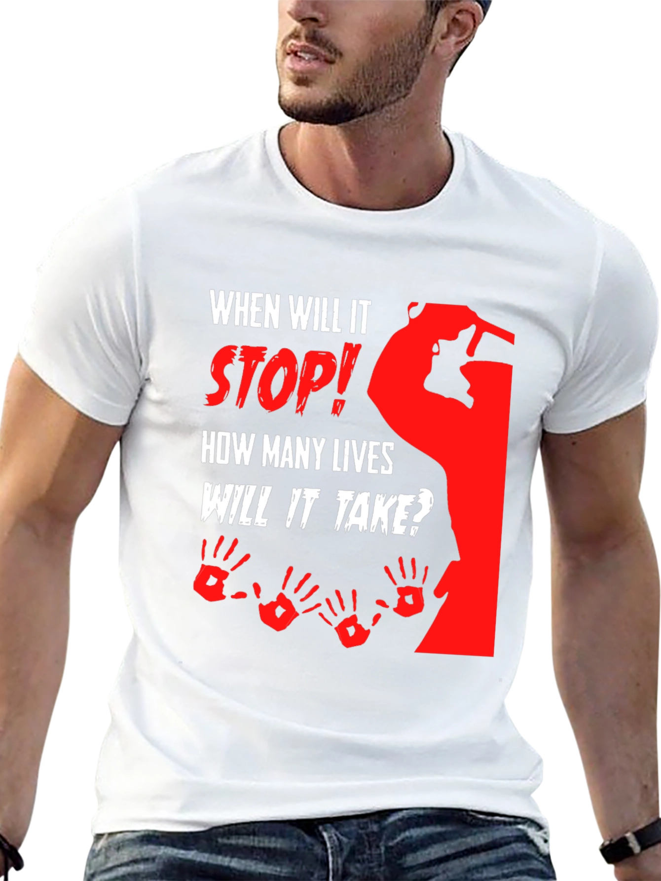Stop the Violence Graphic T-Shirt