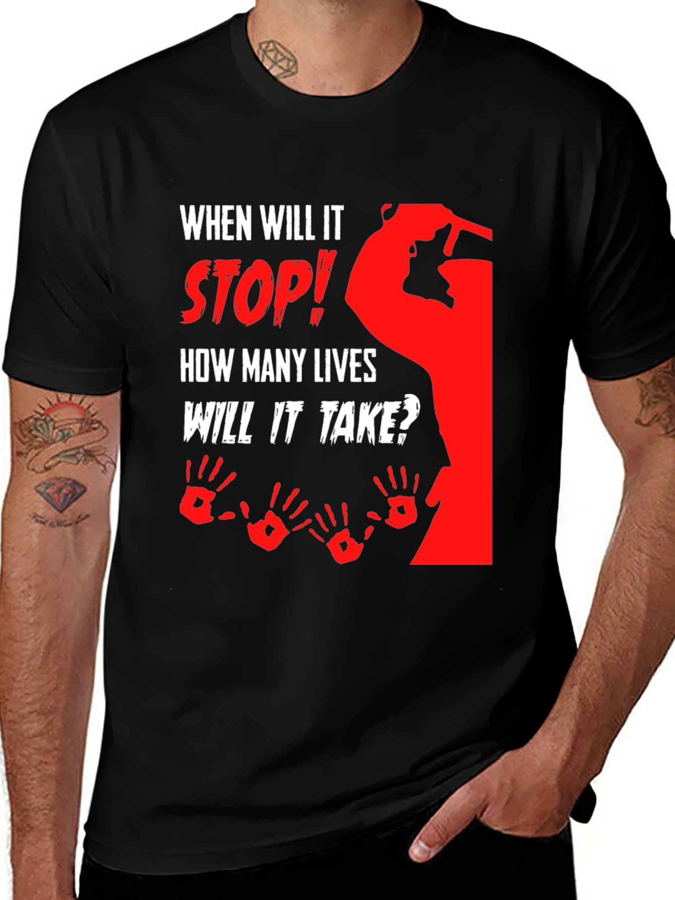 Stop the Violence Graphic T-Shirt