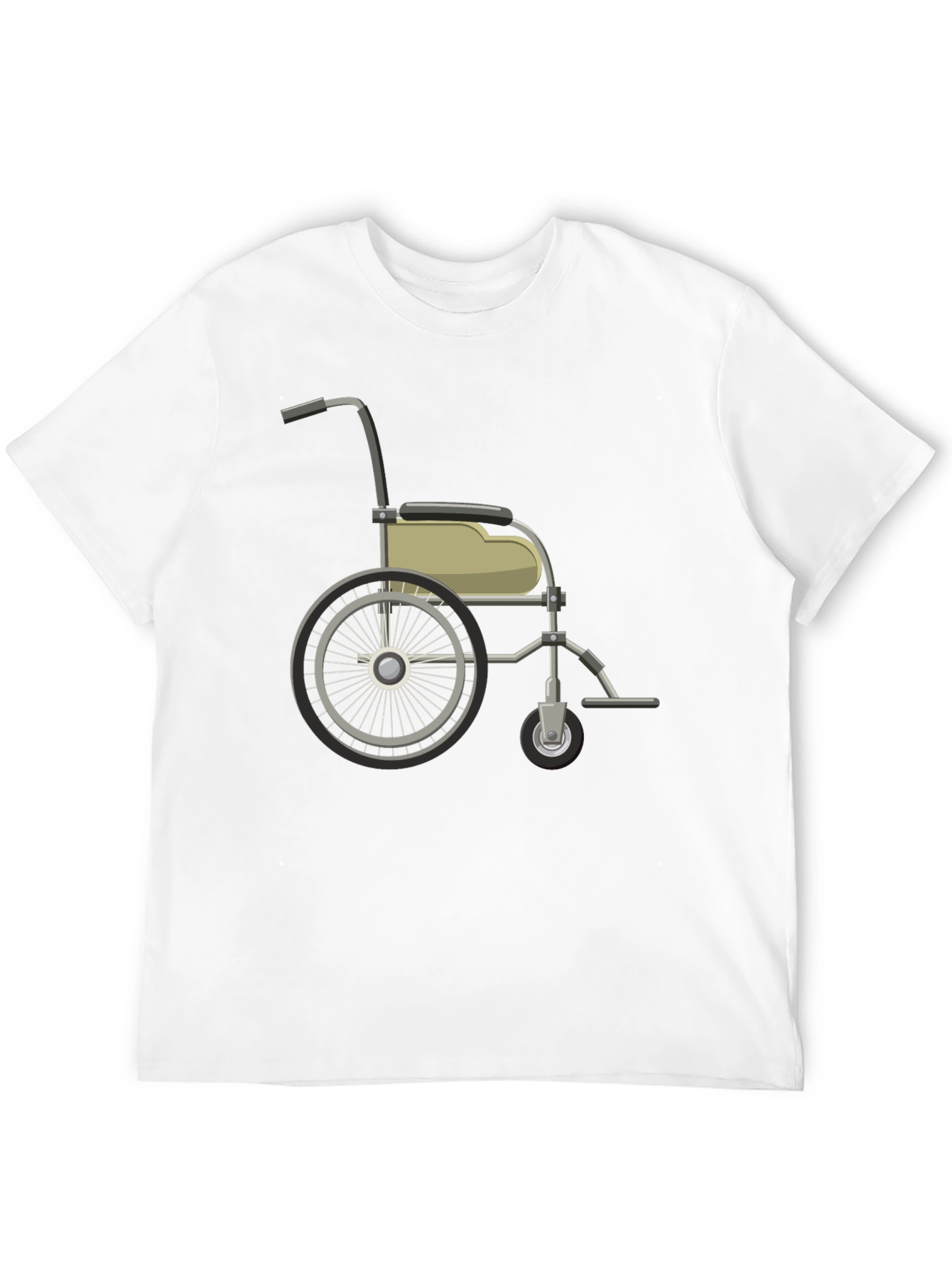 Wheelchair Graphic Black T-Shirt