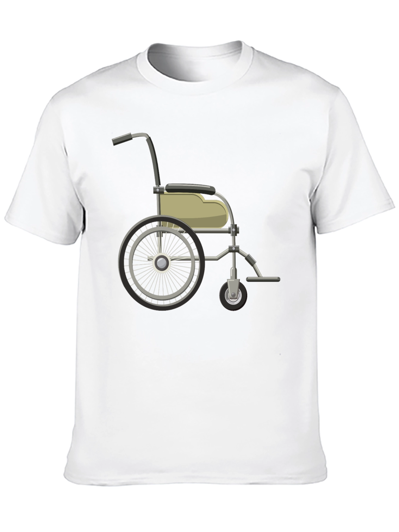 Wheelchair Graphic Black T-Shirt