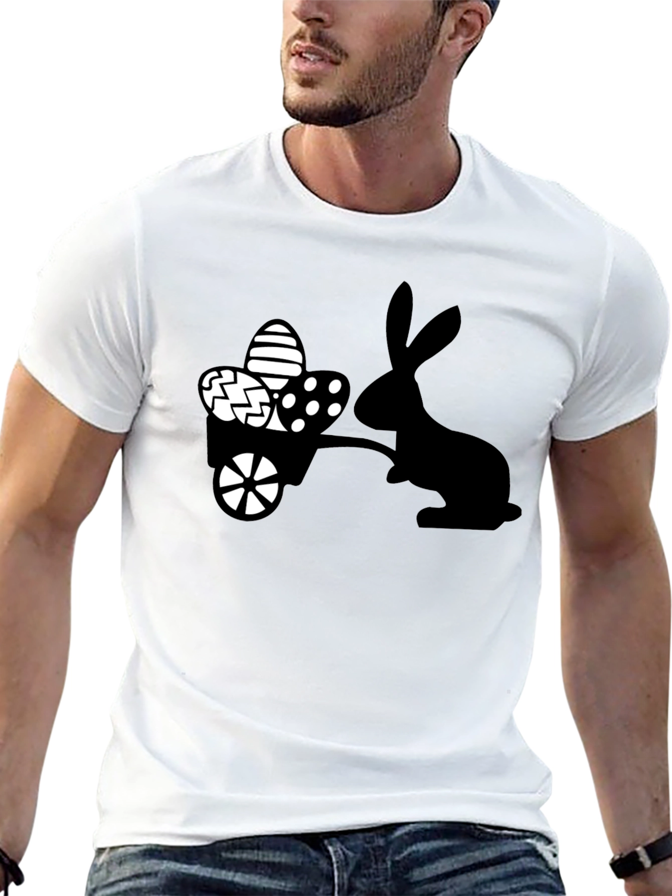 Easter Bunny Cart T-Shirt