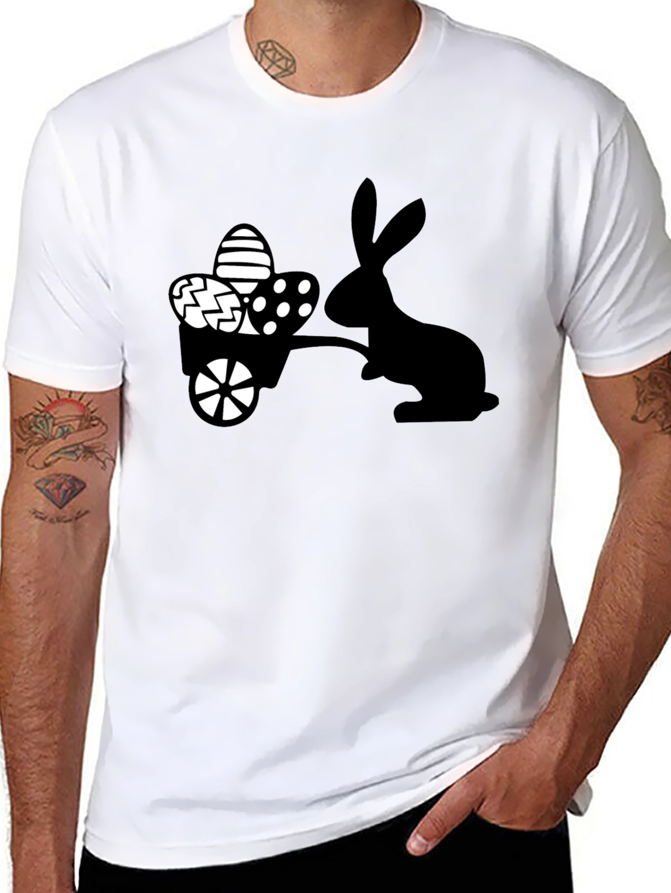 Easter Bunny Cart T-Shirt