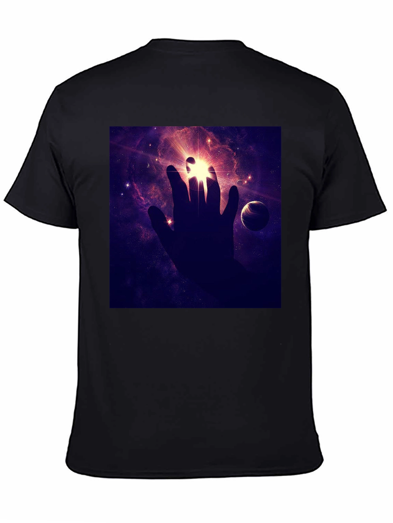 Cosmic Hand Graphic Tee - Black