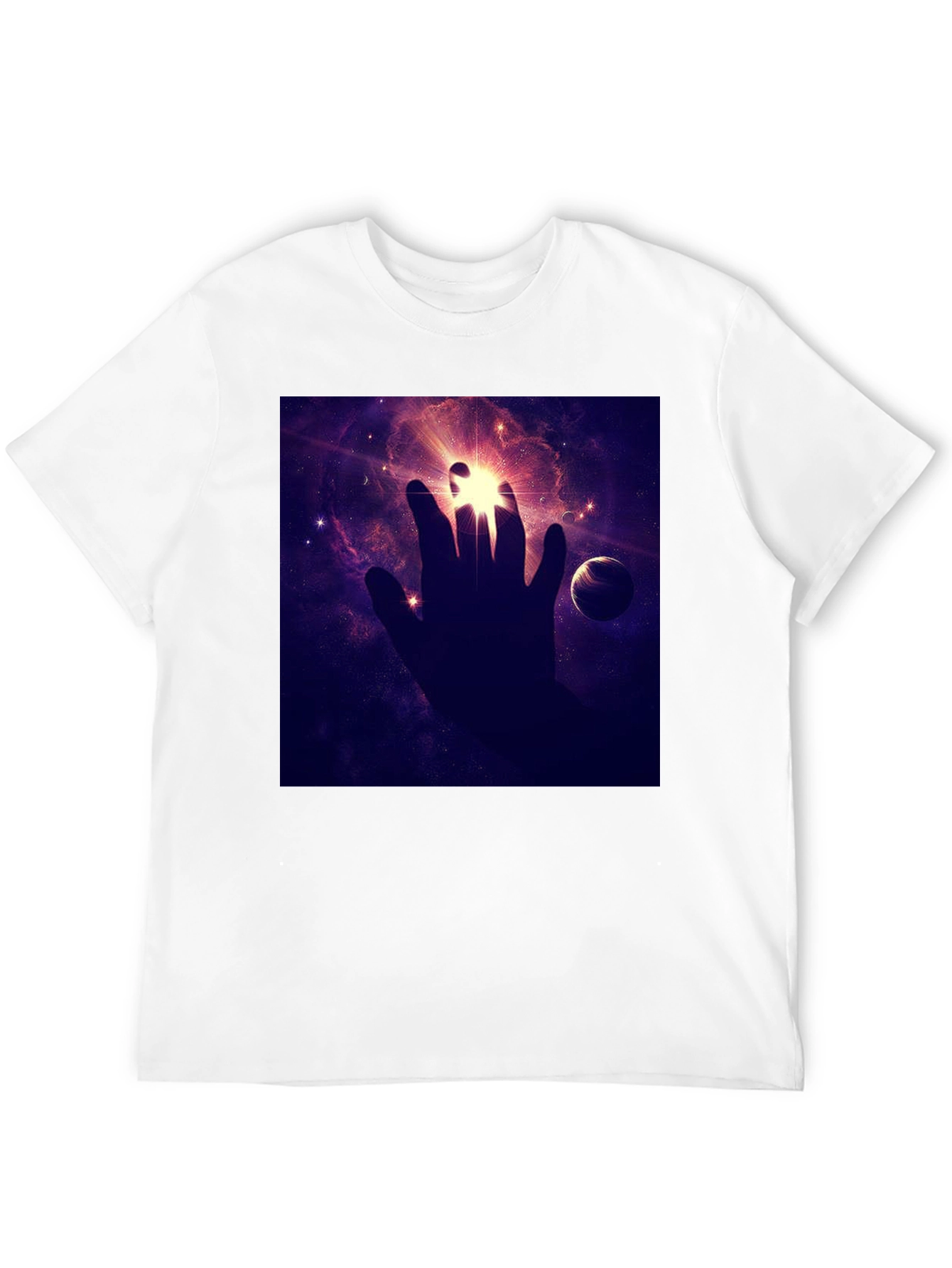 Cosmic Hand Graphic Tee - Black