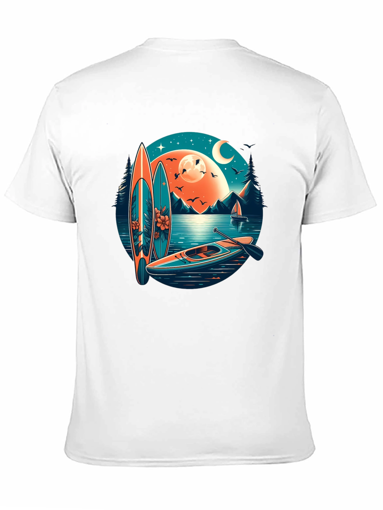 Tropical Kayak Adventure Graphic Tee