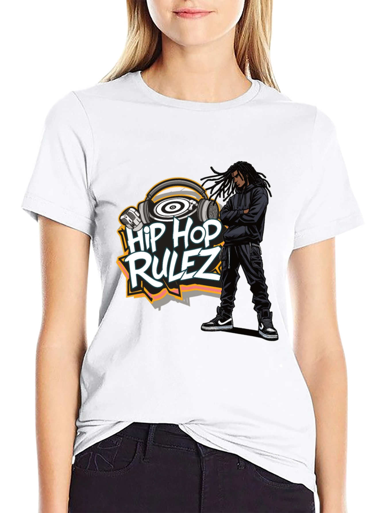 Hip Hop Rulez Graphic T-Shirt