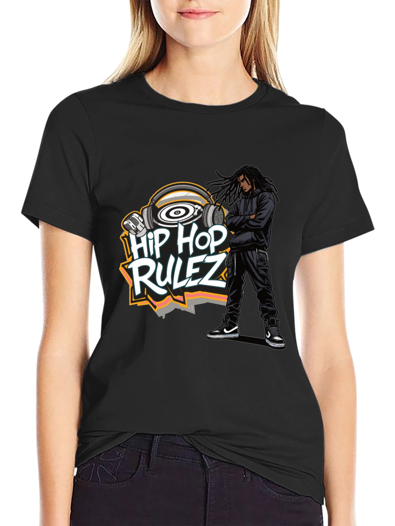 Hip Hop Rulez Graphic T-Shirt
