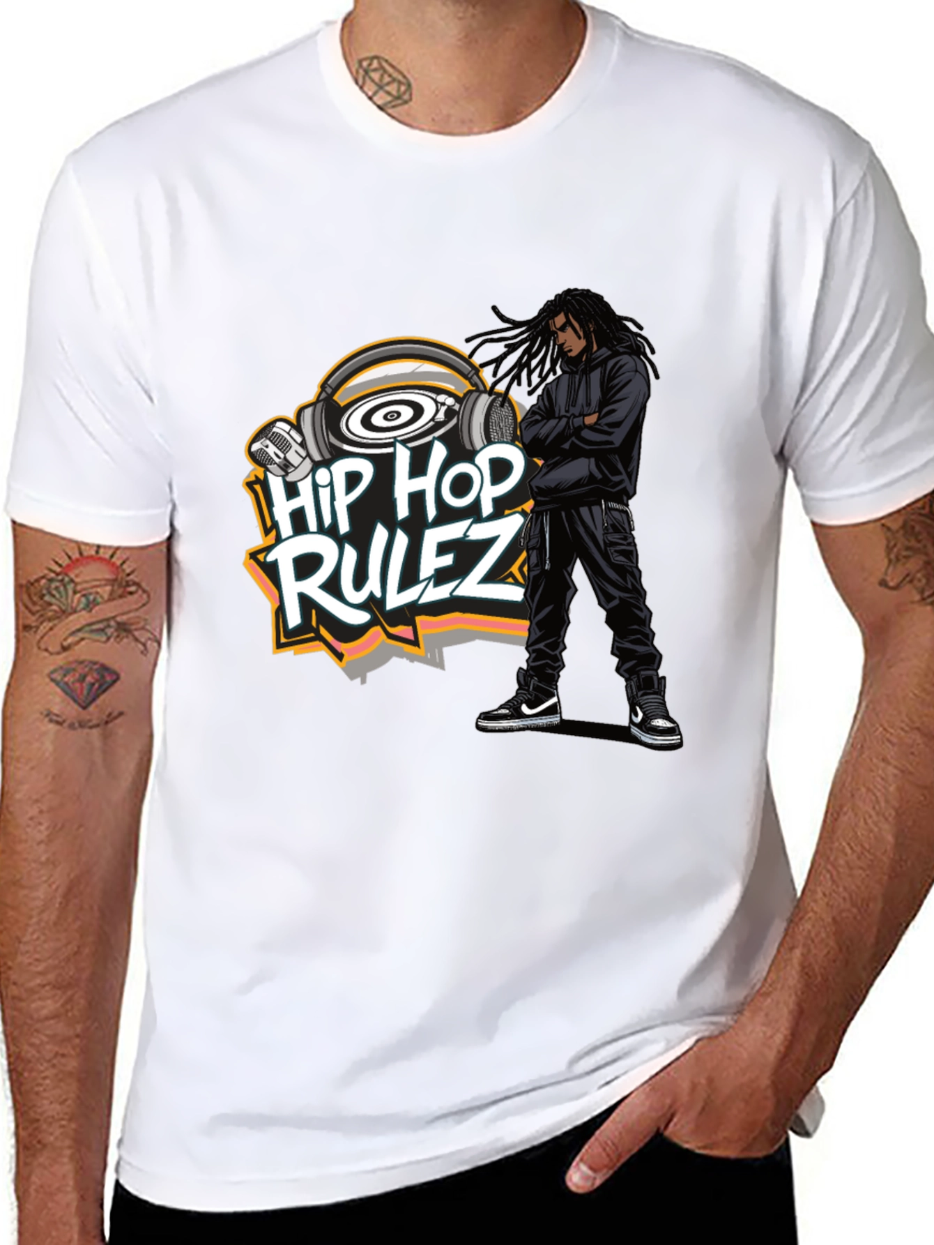 Hip Hop Rulez Graphic T-Shirt
