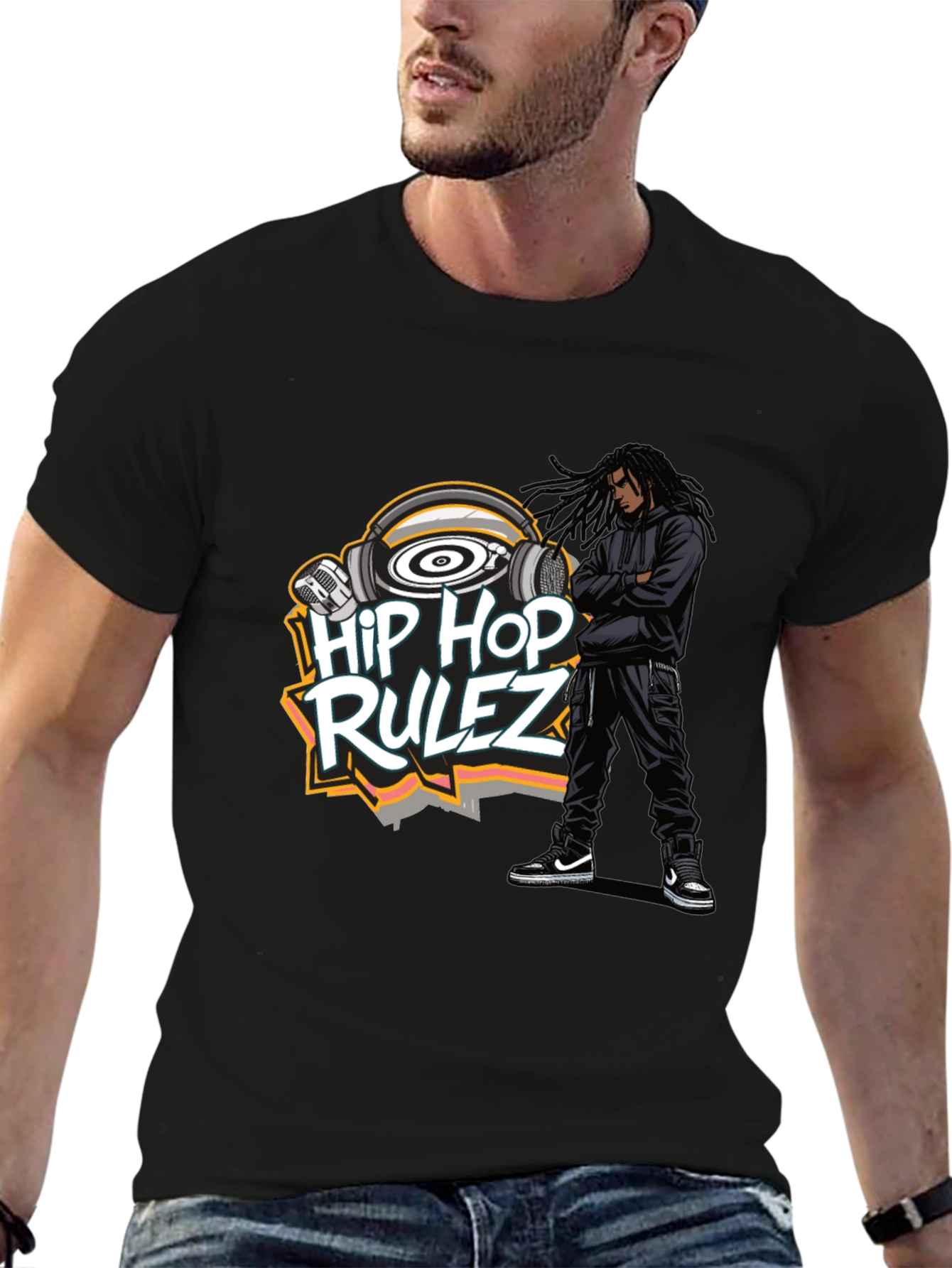 Hip Hop Rulez Graphic T-Shirt