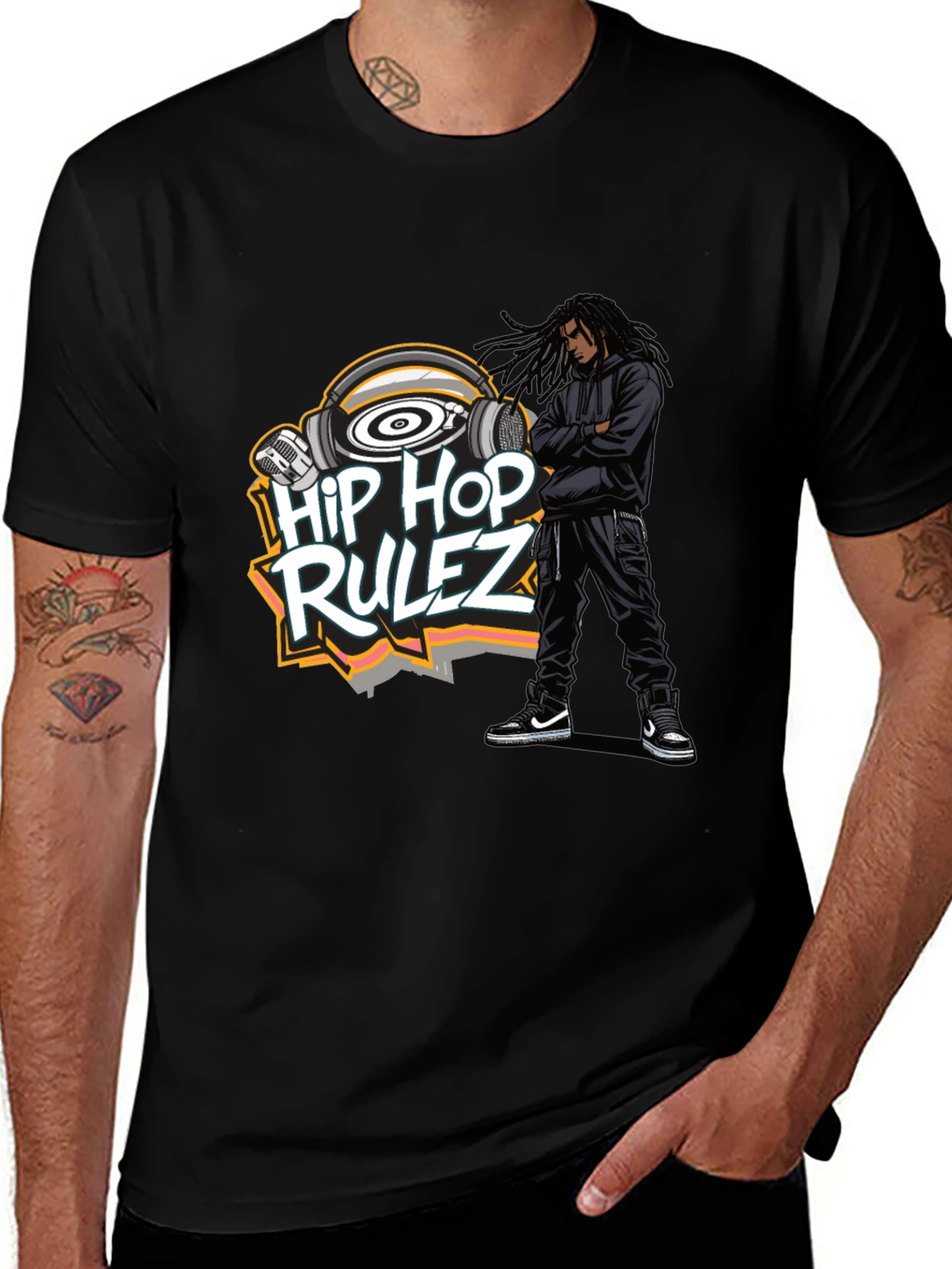 Hip Hop Rulez Graphic T-Shirt