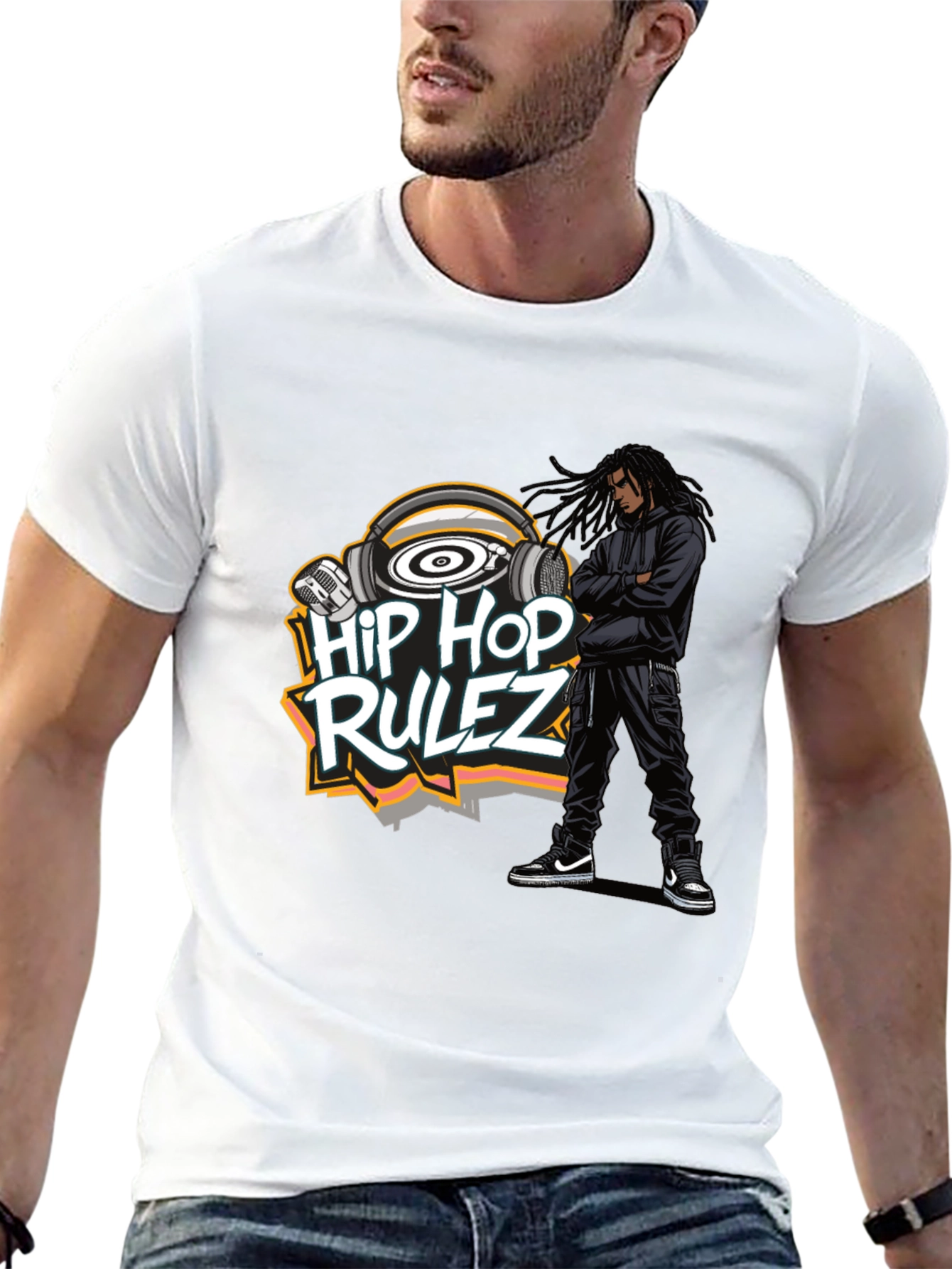 Hip Hop Rulez Graphic T-Shirt