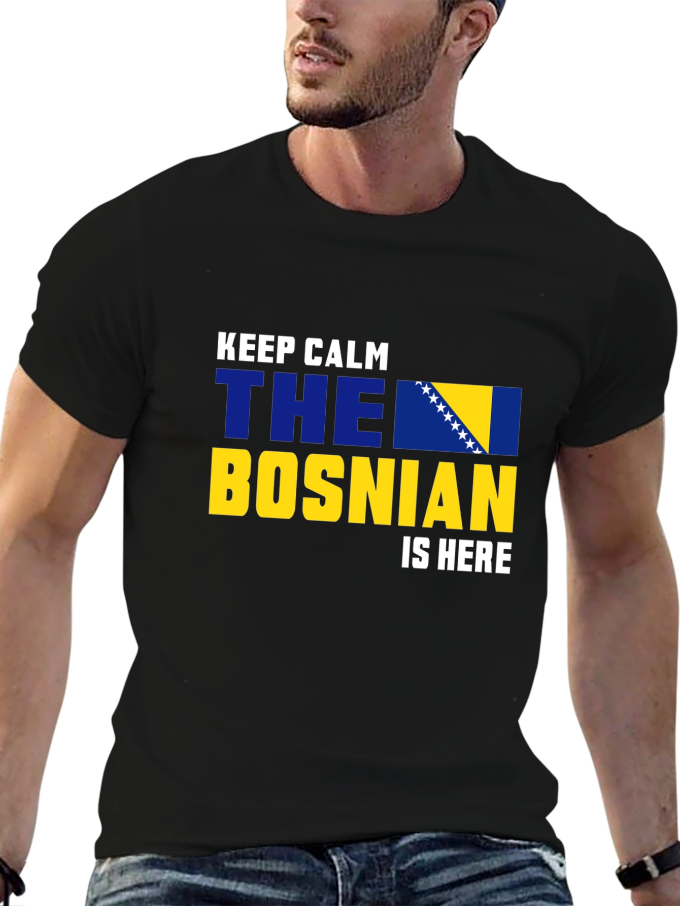 Keep Calm Bosnian Flag T-Shirt