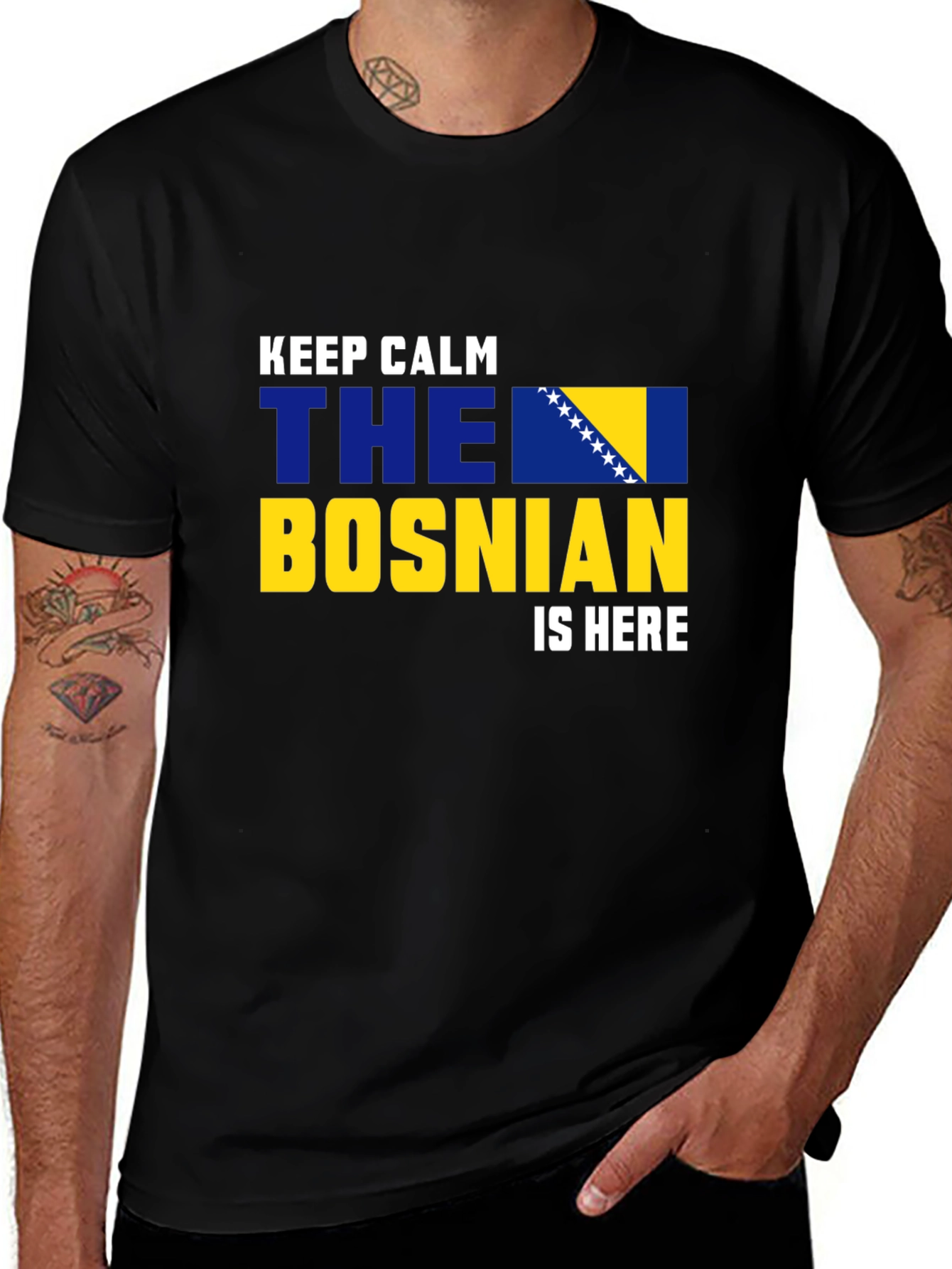 Keep Calm Bosnian Flag T-Shirt