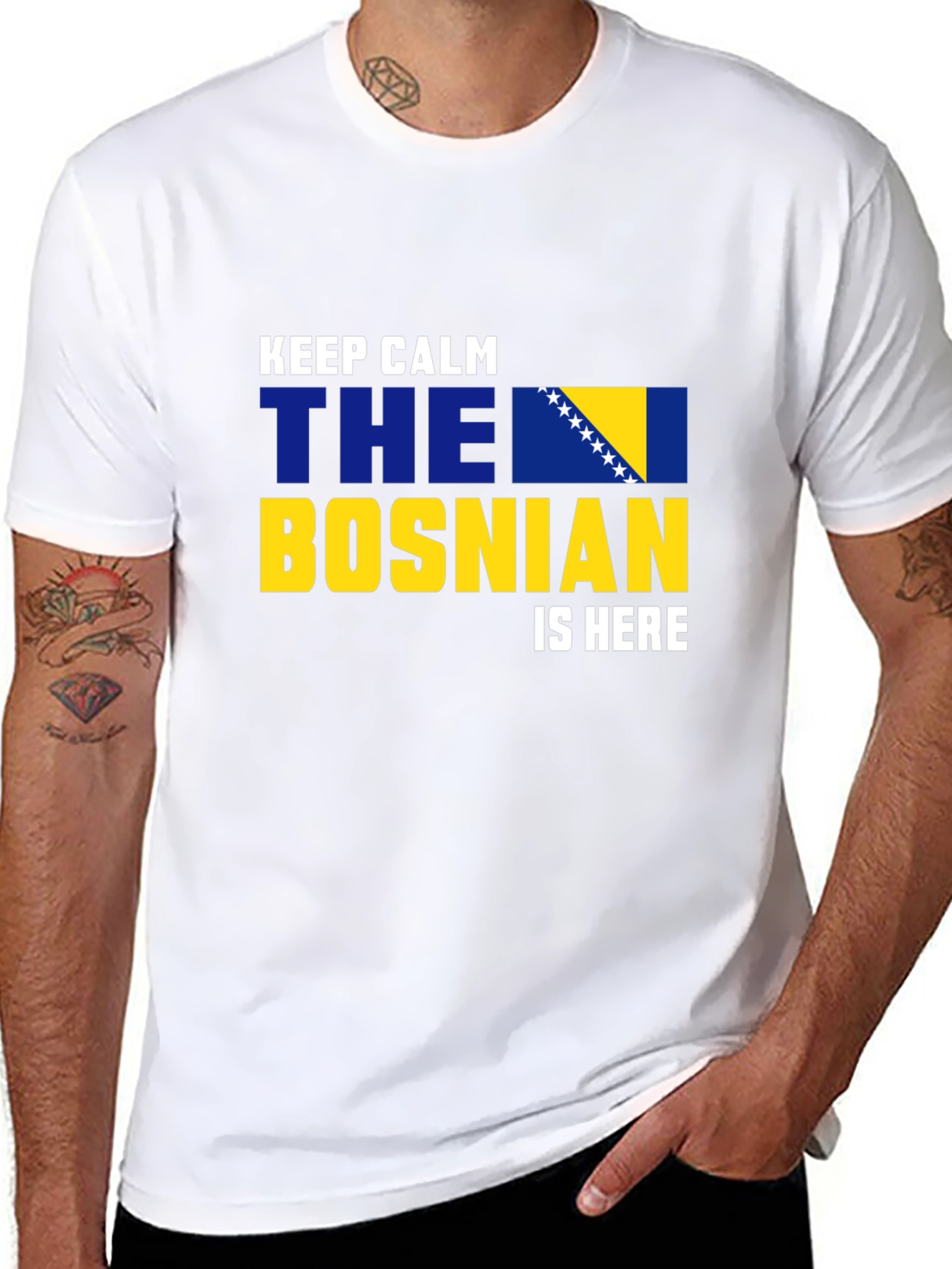 Keep Calm Bosnian Flag T-Shirt