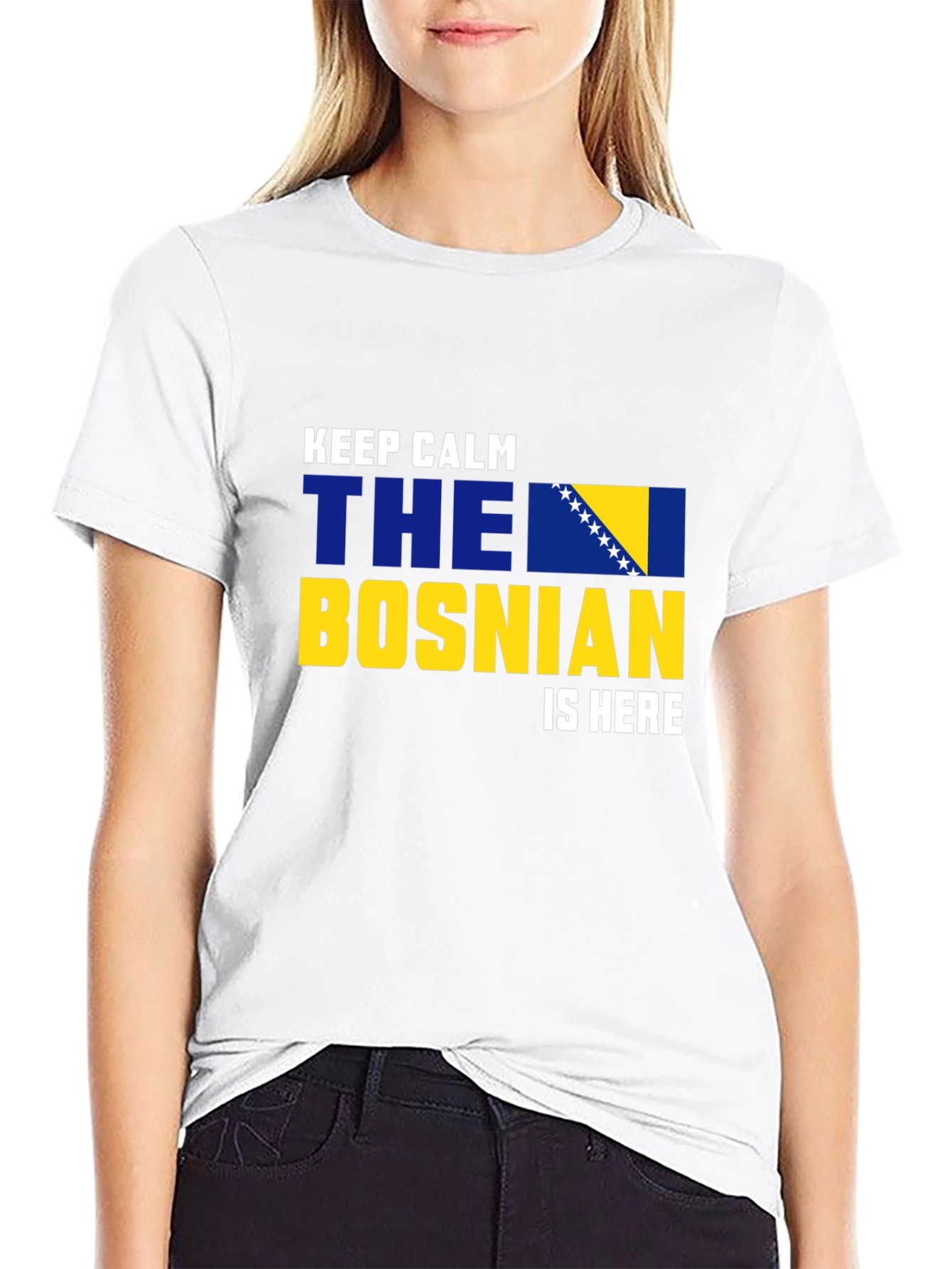 Keep Calm Bosnian Flag T-Shirt