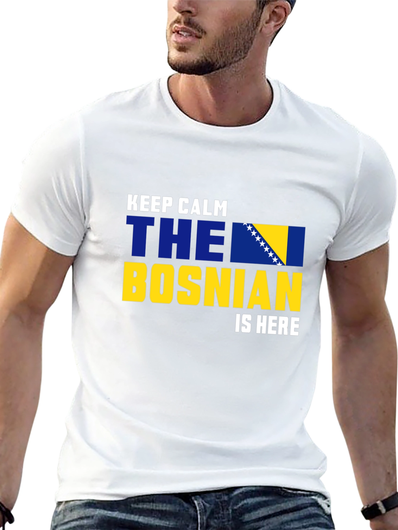 Keep Calm Bosnian Flag T-Shirt