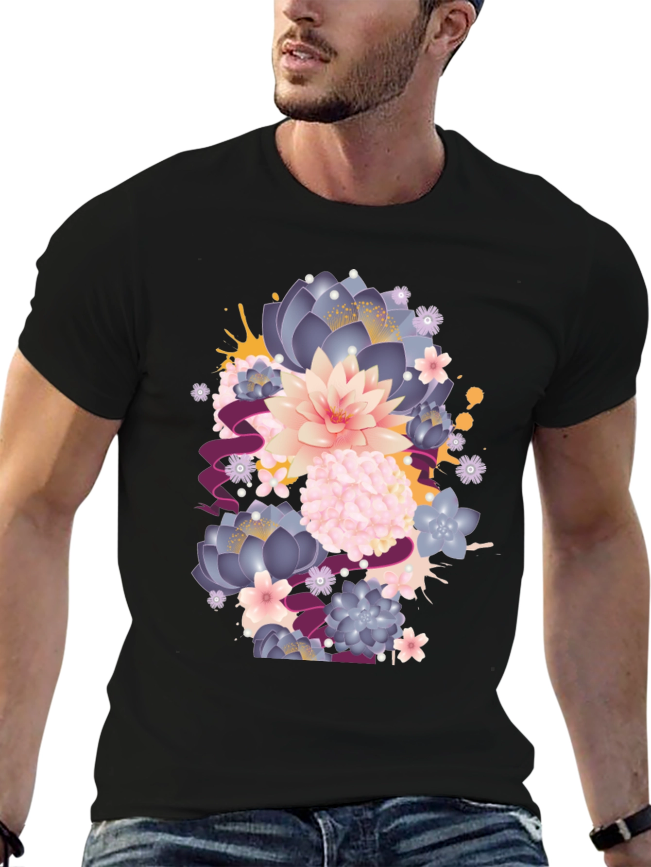 Floral Graphic T-Shirt - Stylish Comfort