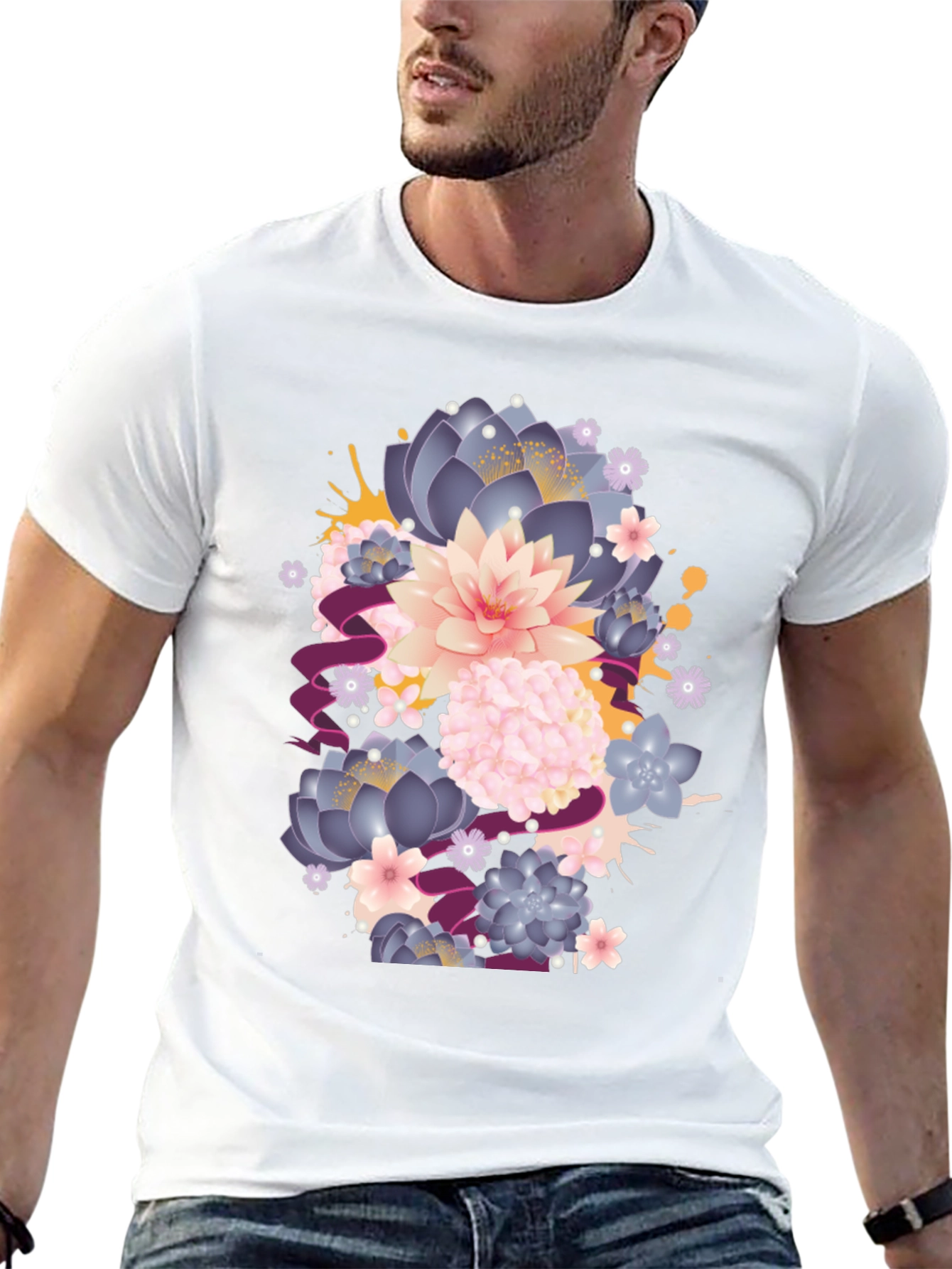 Floral Graphic T-Shirt - Stylish Comfort