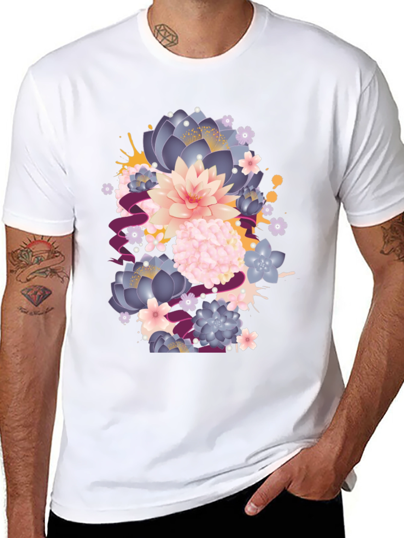 Floral Graphic T-Shirt - Stylish Comfort