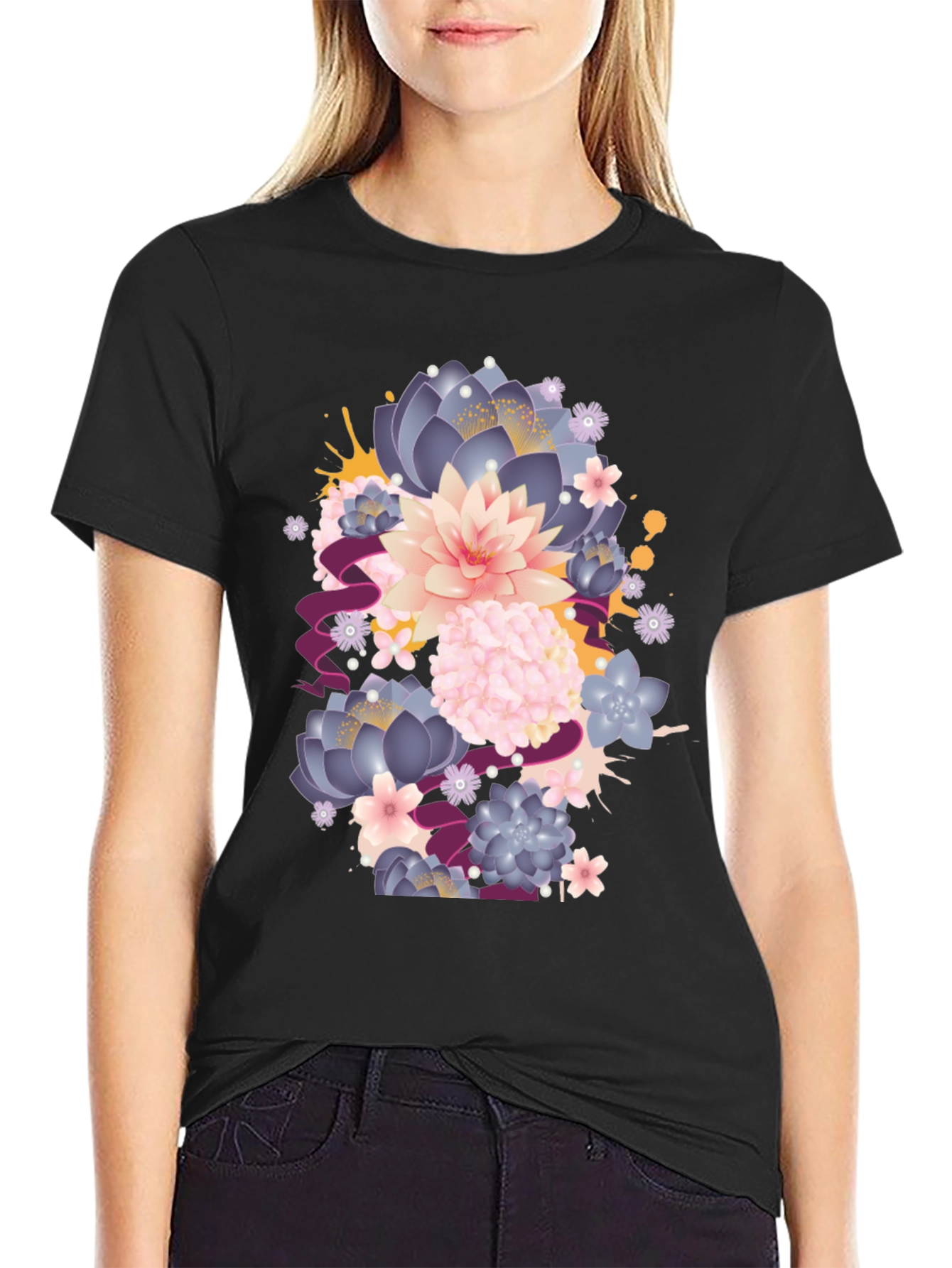 Floral Graphic T-Shirt - Stylish Comfort