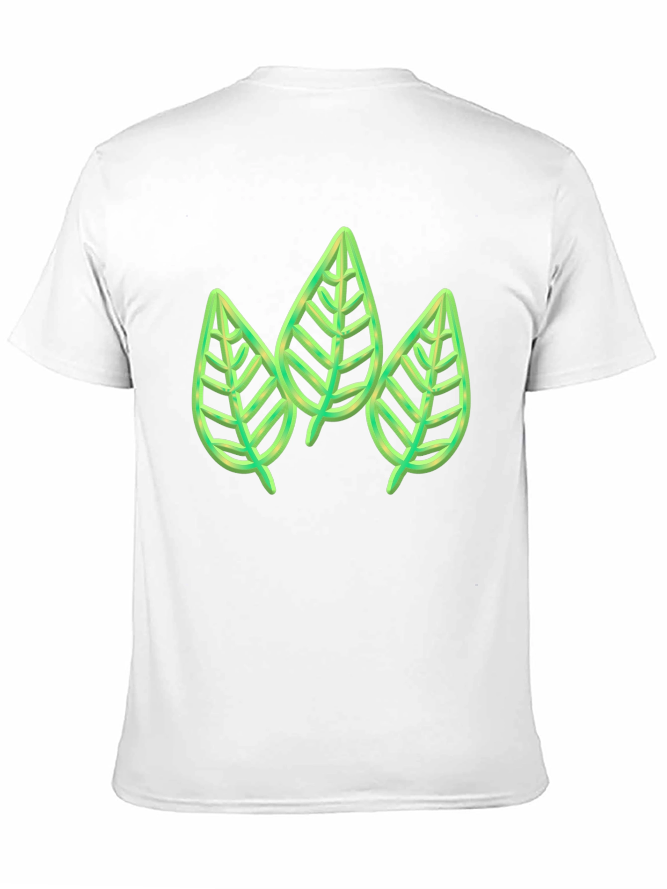 Green Leaf Trio Graphic Tee - Stylish & Unique