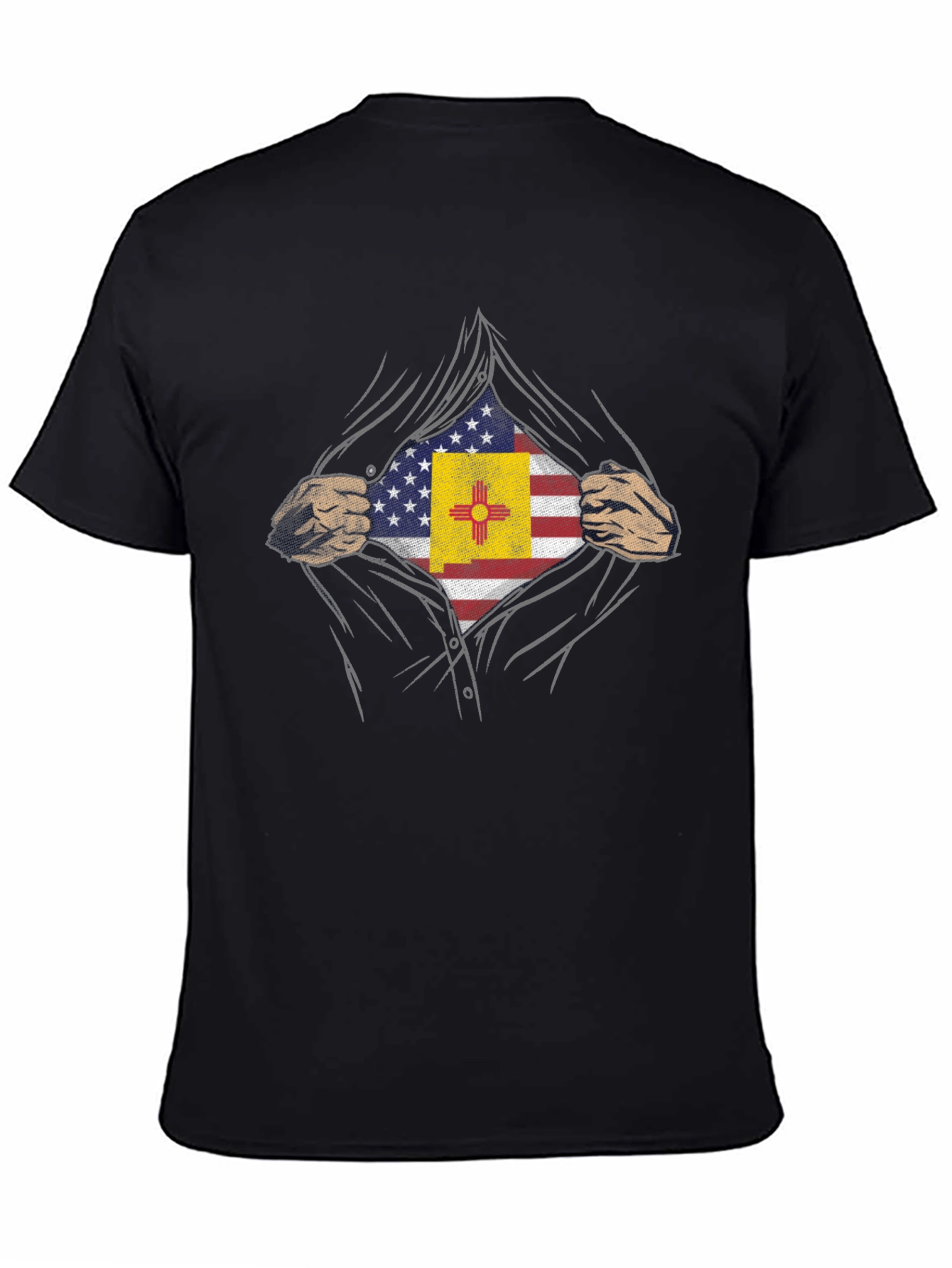 New Mexico USA Flag Hero T-Shirt