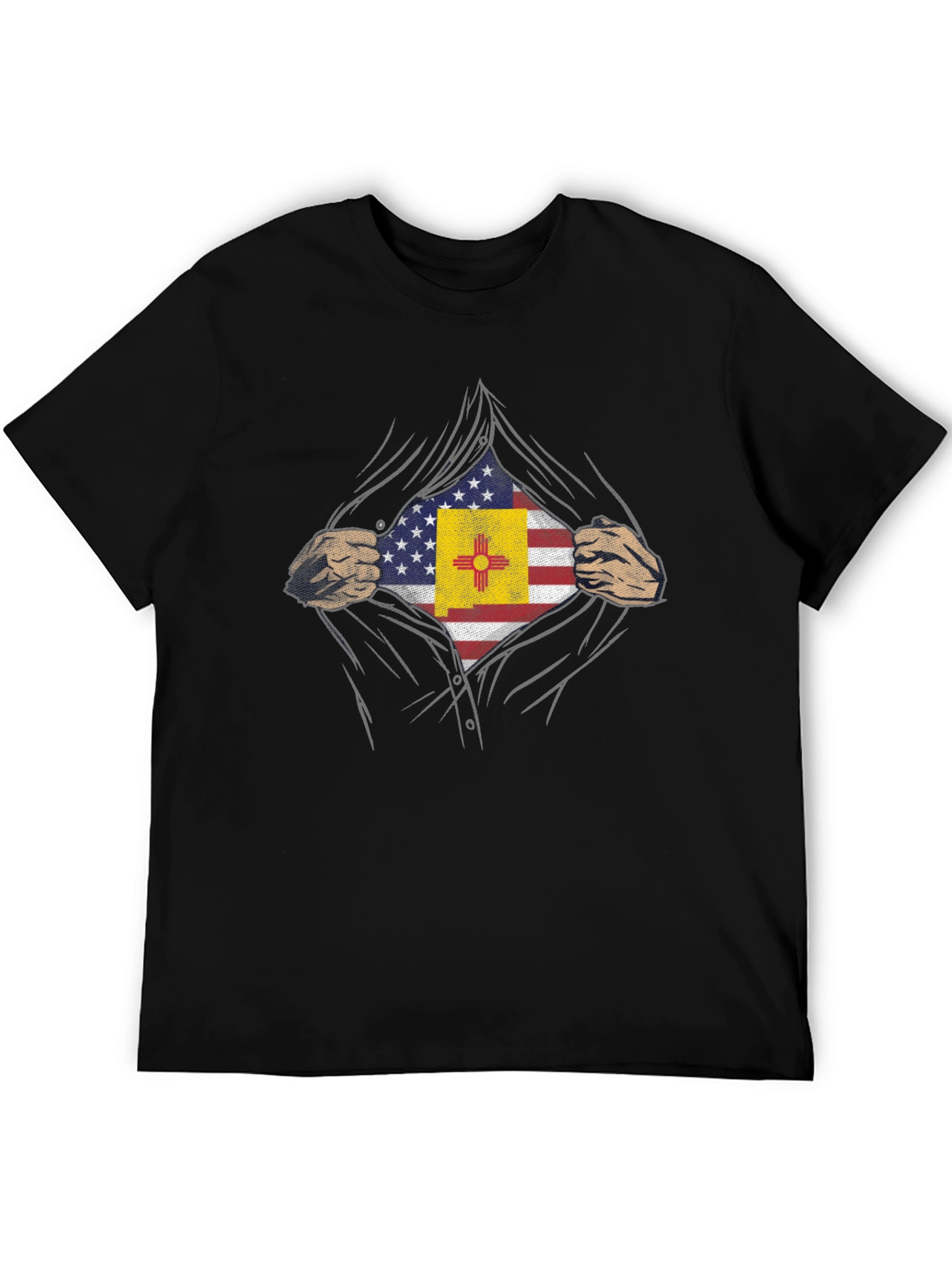 New Mexico USA Flag Hero T-Shirt