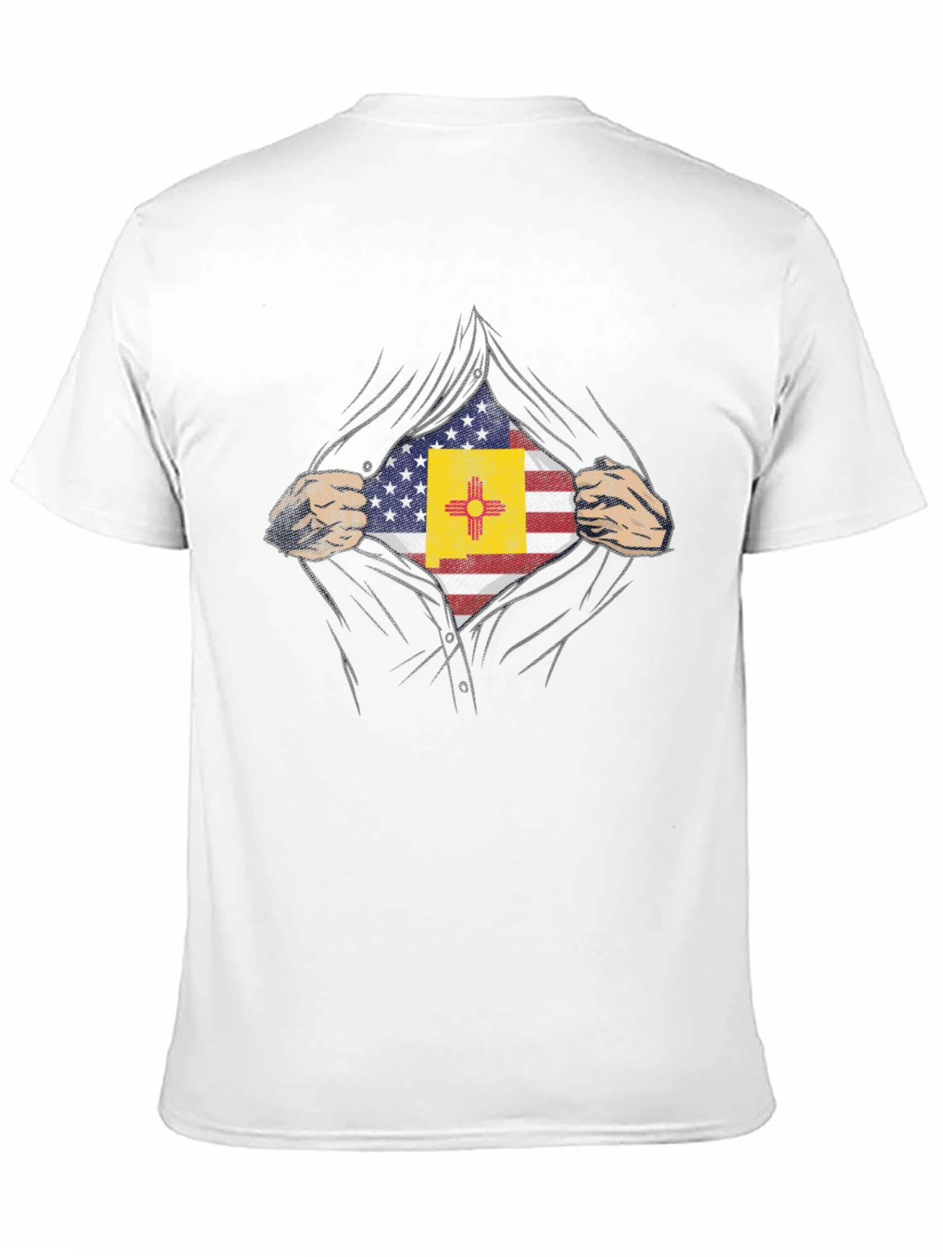 New Mexico USA Flag Hero T-Shirt