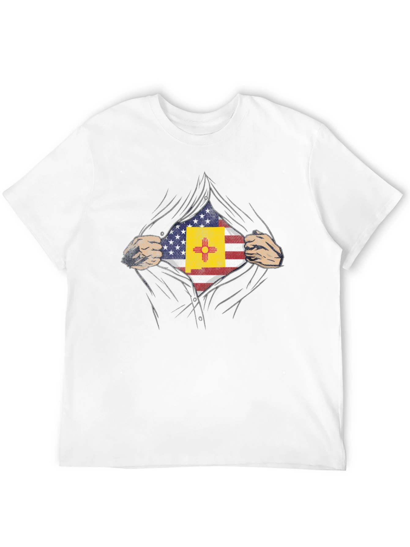 New Mexico USA Flag Hero T-Shirt