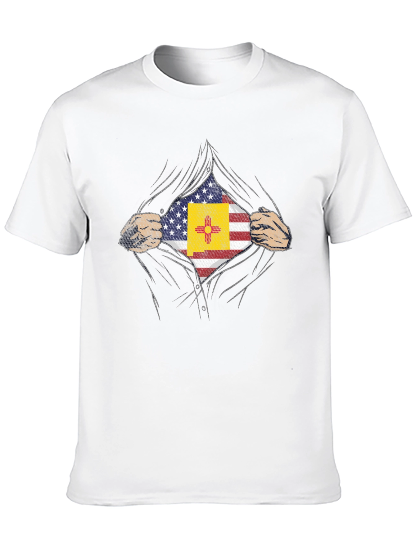 New Mexico USA Flag Hero T-Shirt