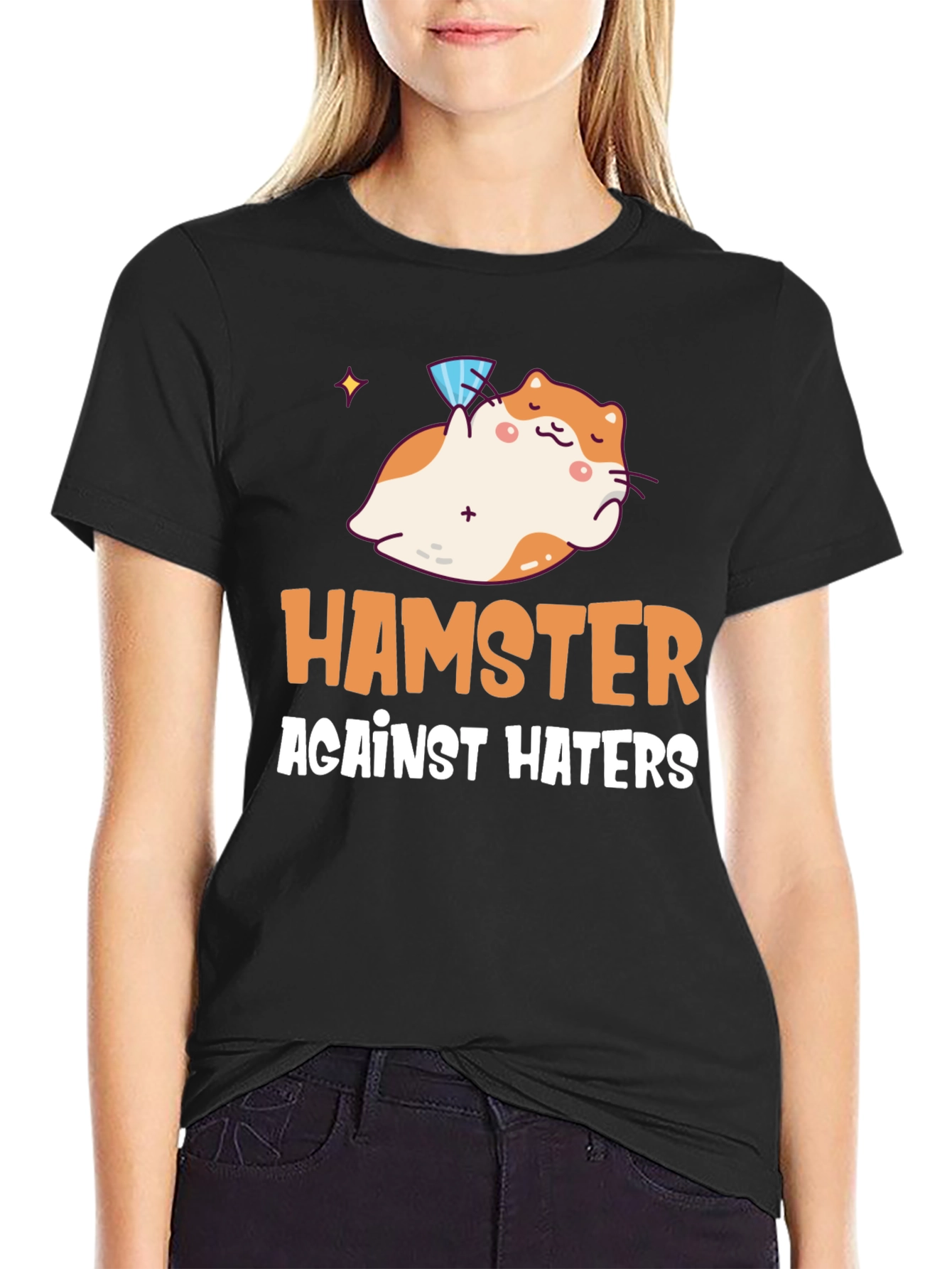 Hamster Against Haters Graphic Tee