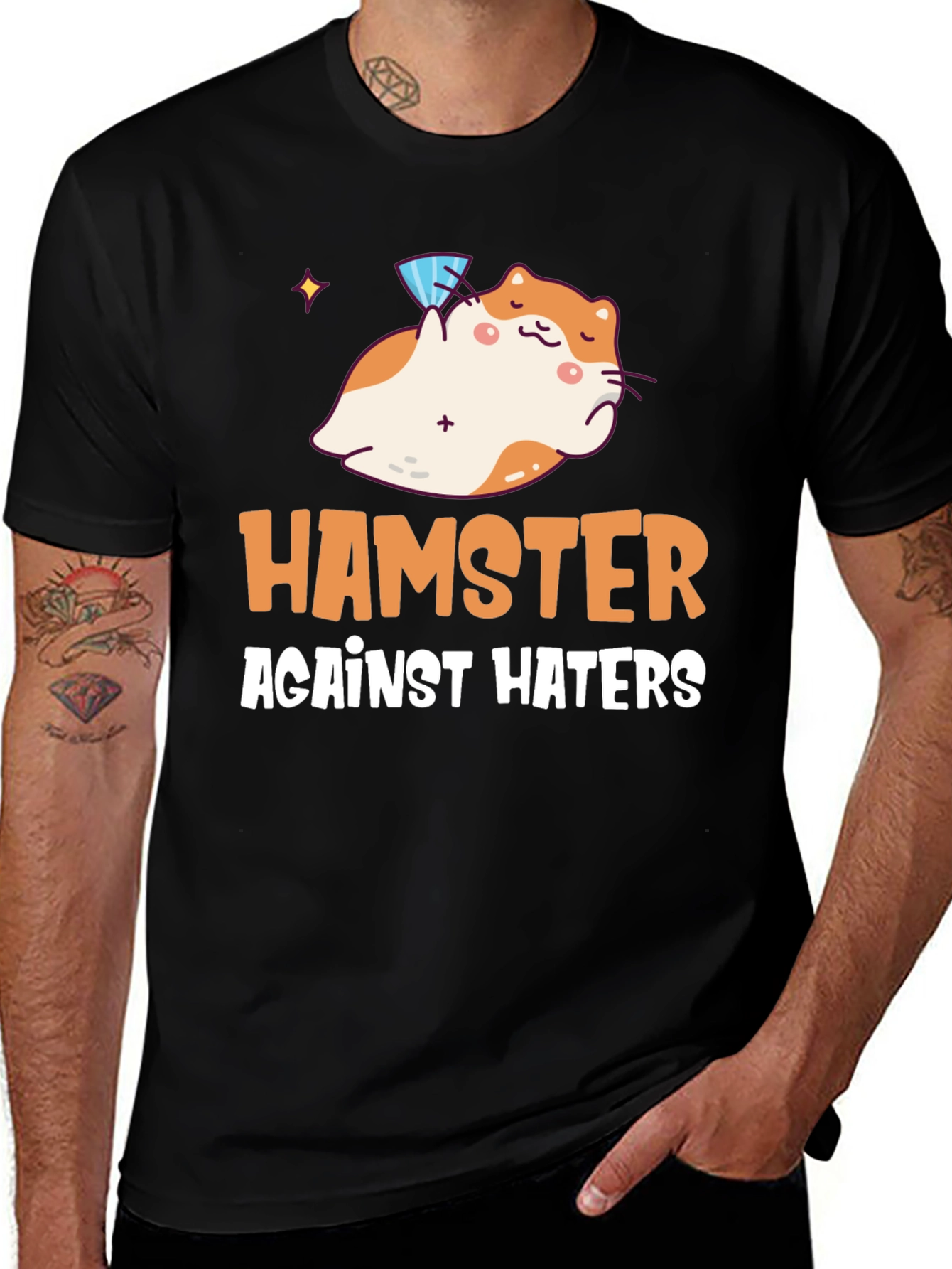 Hamster Against Haters Graphic Tee