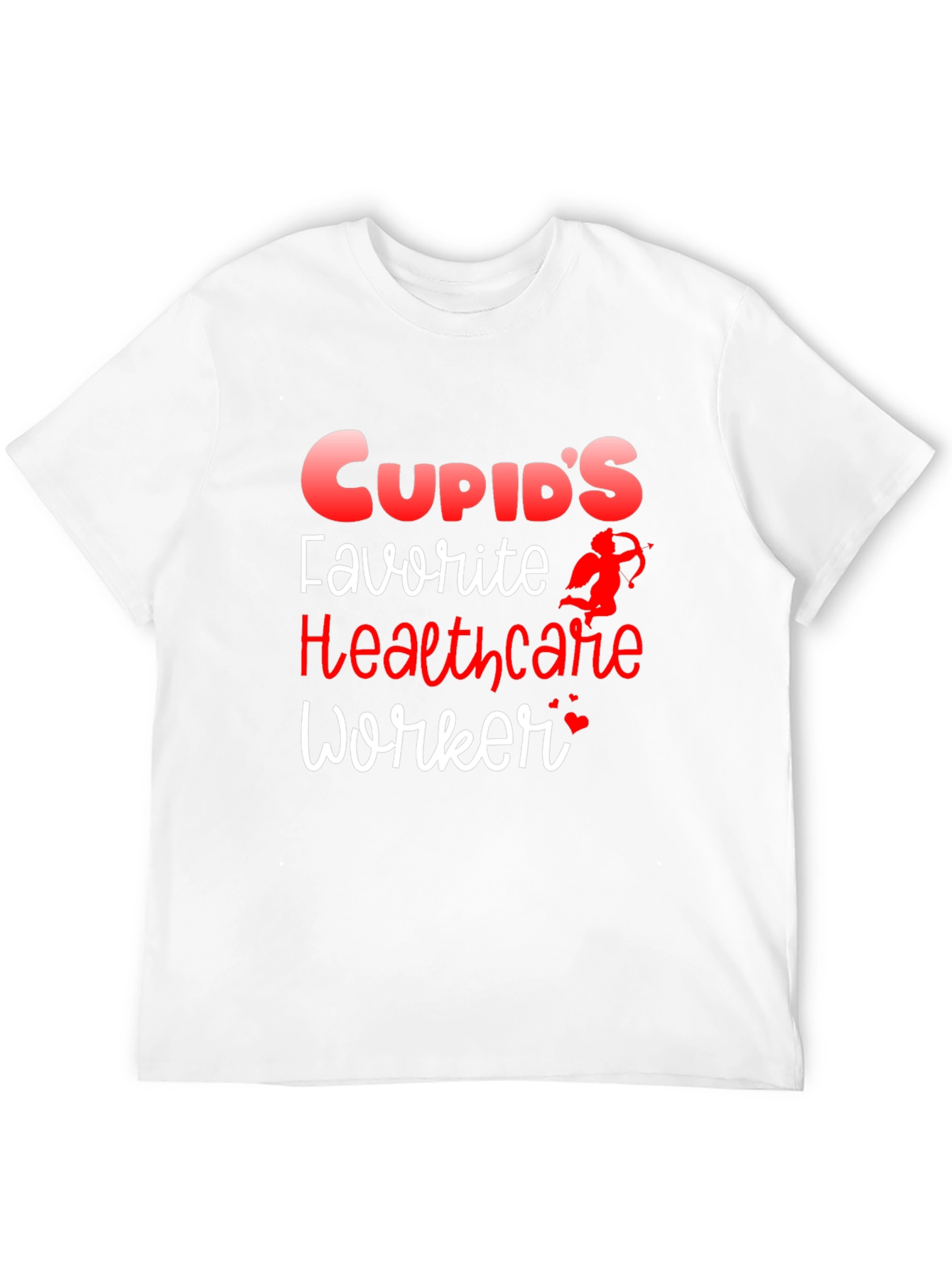 Cupids Favorite Healthcare Worker Valentines Day T-Shirt