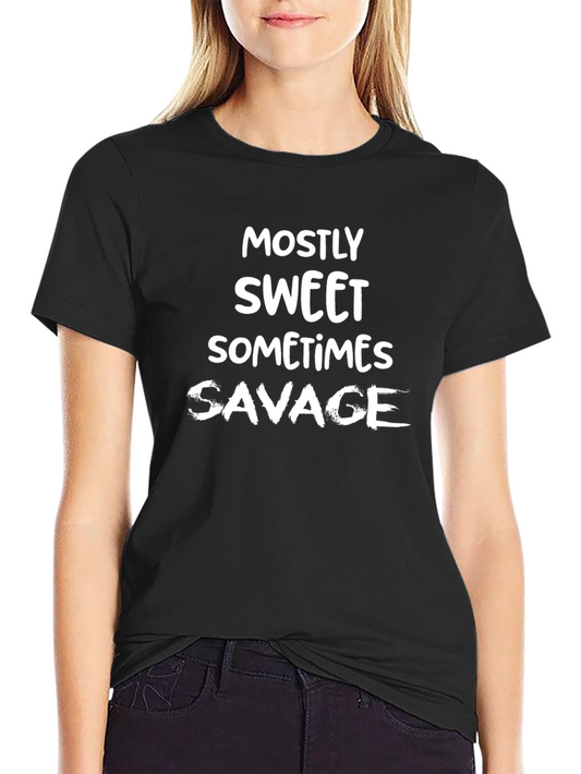 Mostly Sweet Sometimes Savage Graphic T-Shirt