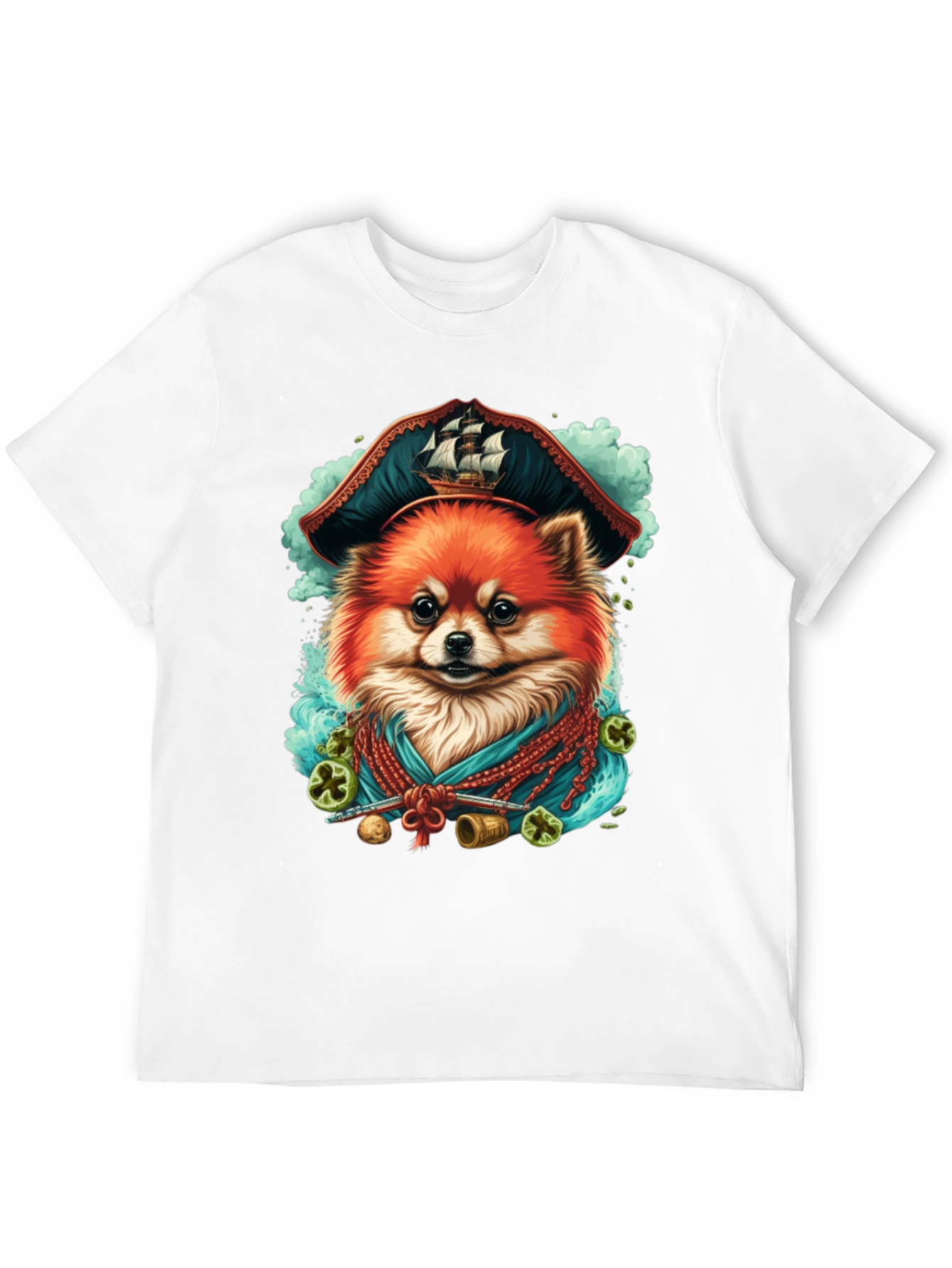 Pirate Dog T-Shirt - Pomeranian Pirate