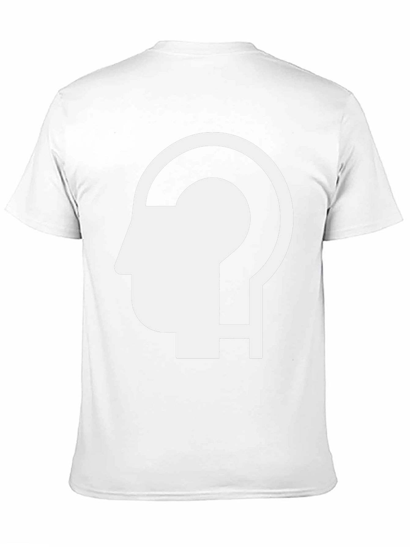 Abstract Question Mark Head Graphic T-Shirt