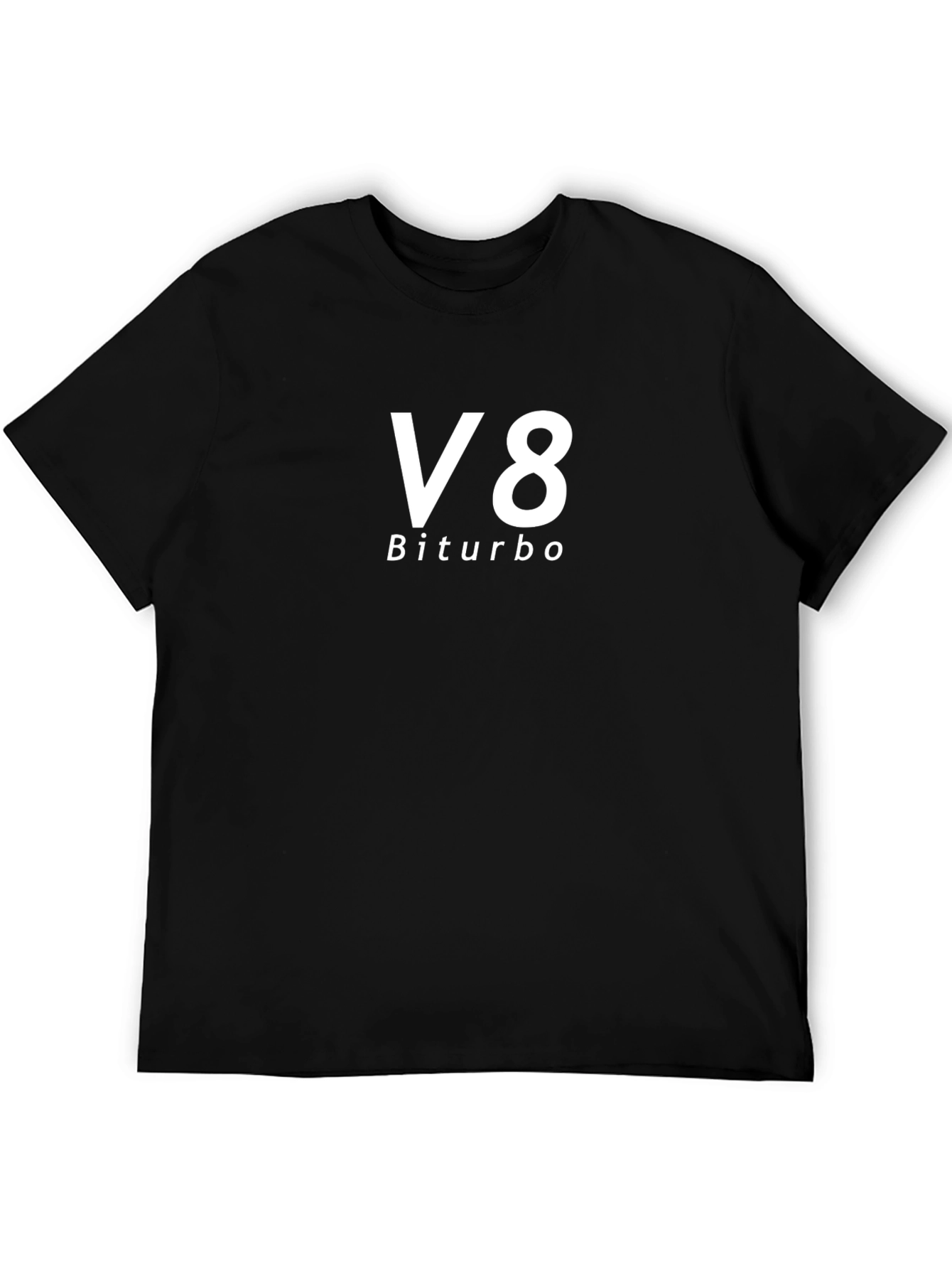 V8 Biturbo Black T-Shirt - Automotive Enthusiast Apparel