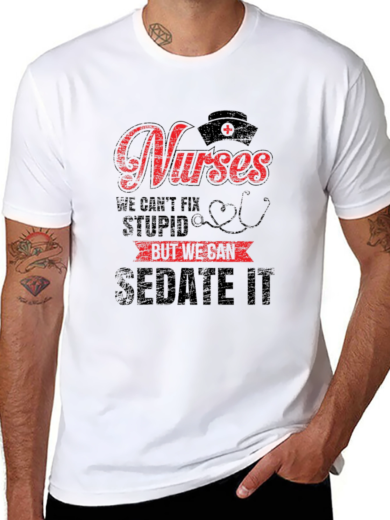 Funny Nurse T-Shirt - We Can Sedate It