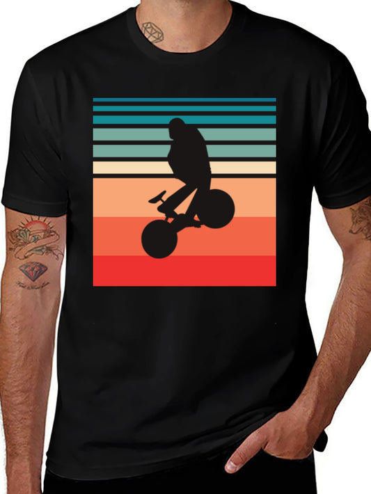 Retro Cyclist T-Shirt - Vintage Style Bike Graphic Tee