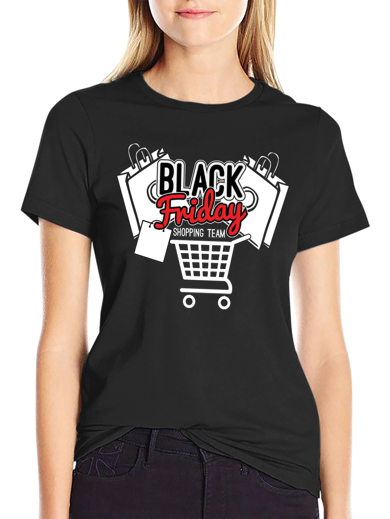 Black Friday Shopping Team Graphic T-Shirt