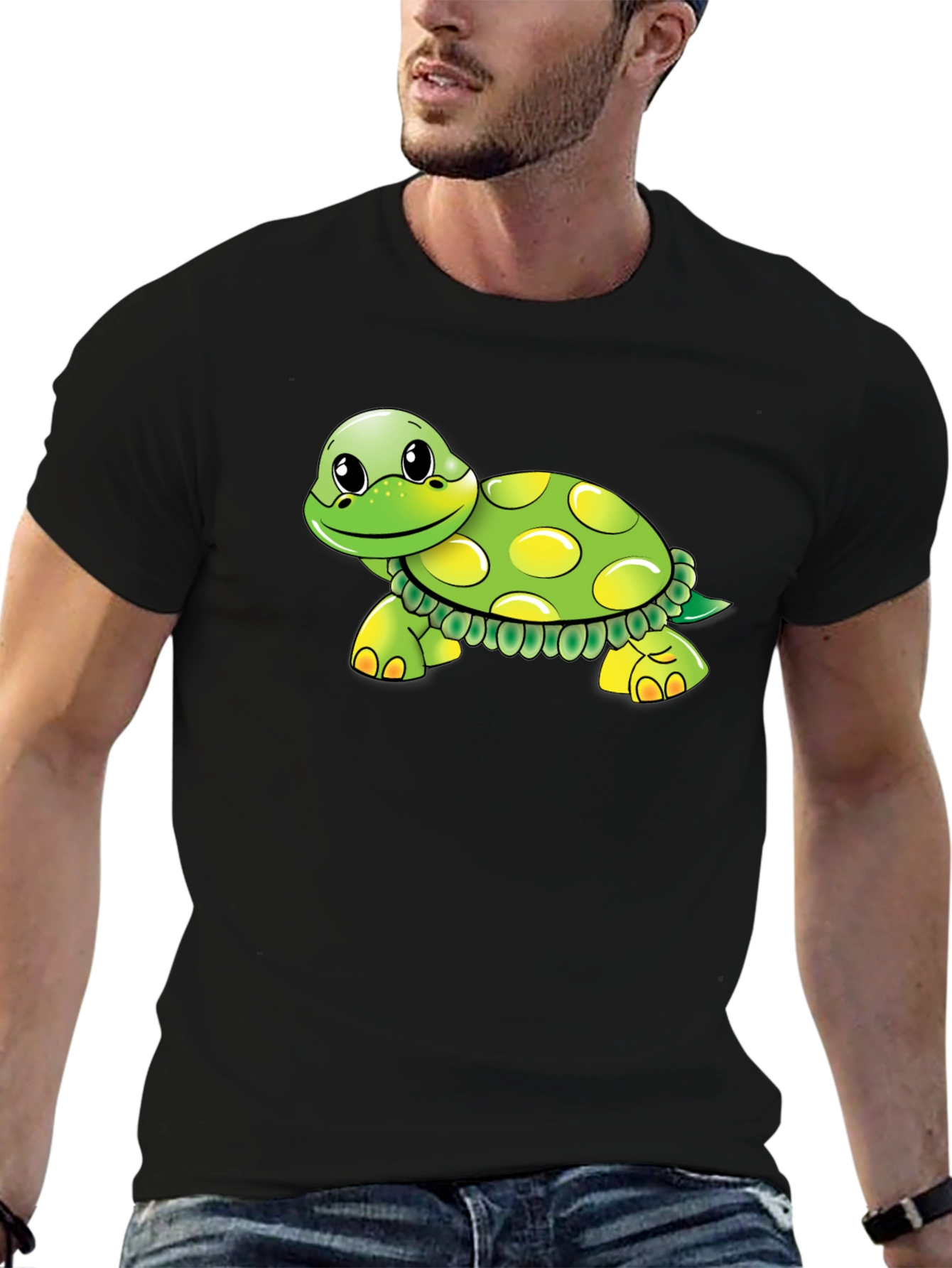 Turtle Graphic Tee - Soft Cotton Blend
