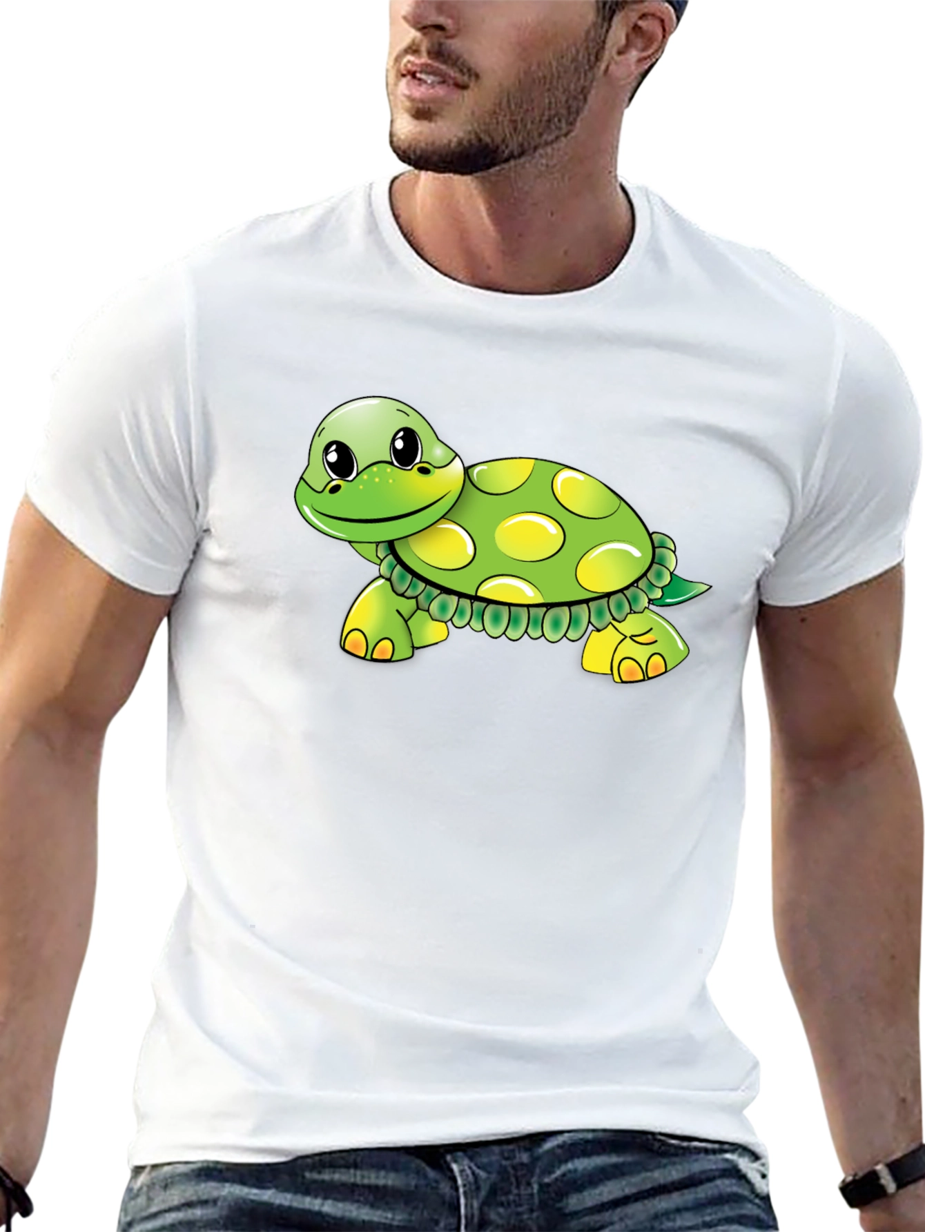 Turtle Graphic Tee - Soft Cotton Blend